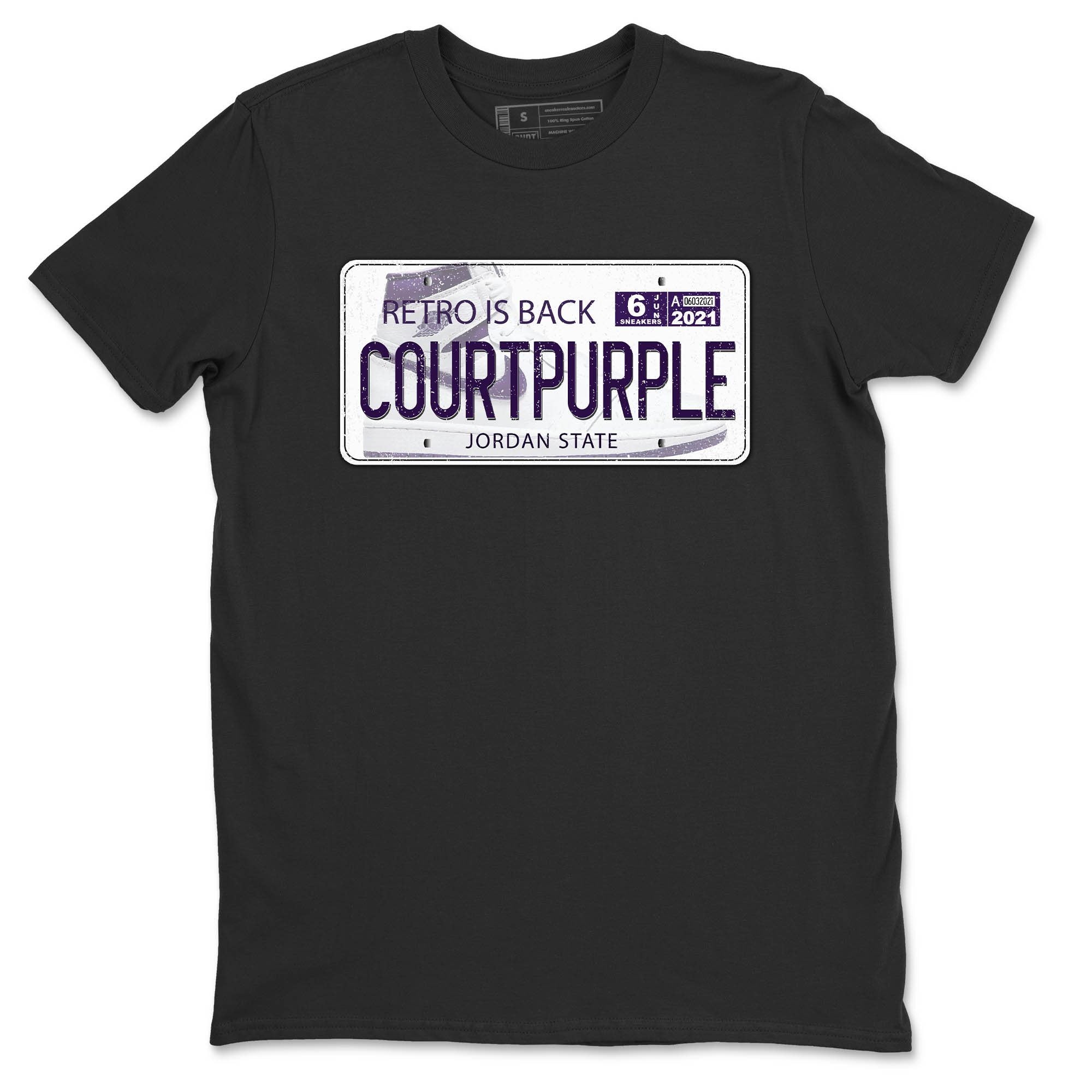 Jordan Plate Unisex Tops - Air Jordan 1 WMNS Court Purple
