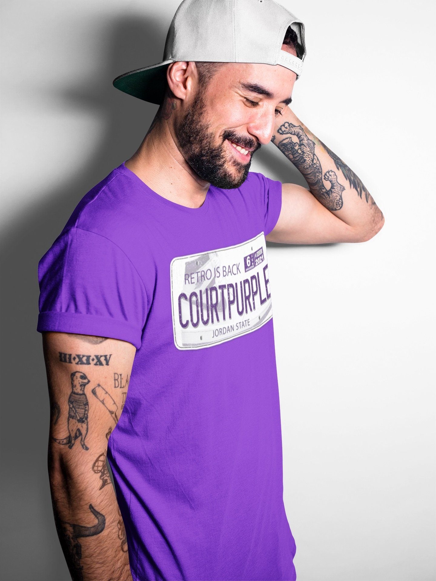Jordan Plate Unisex Tops - Air Jordan 1 WMNS Court Purple