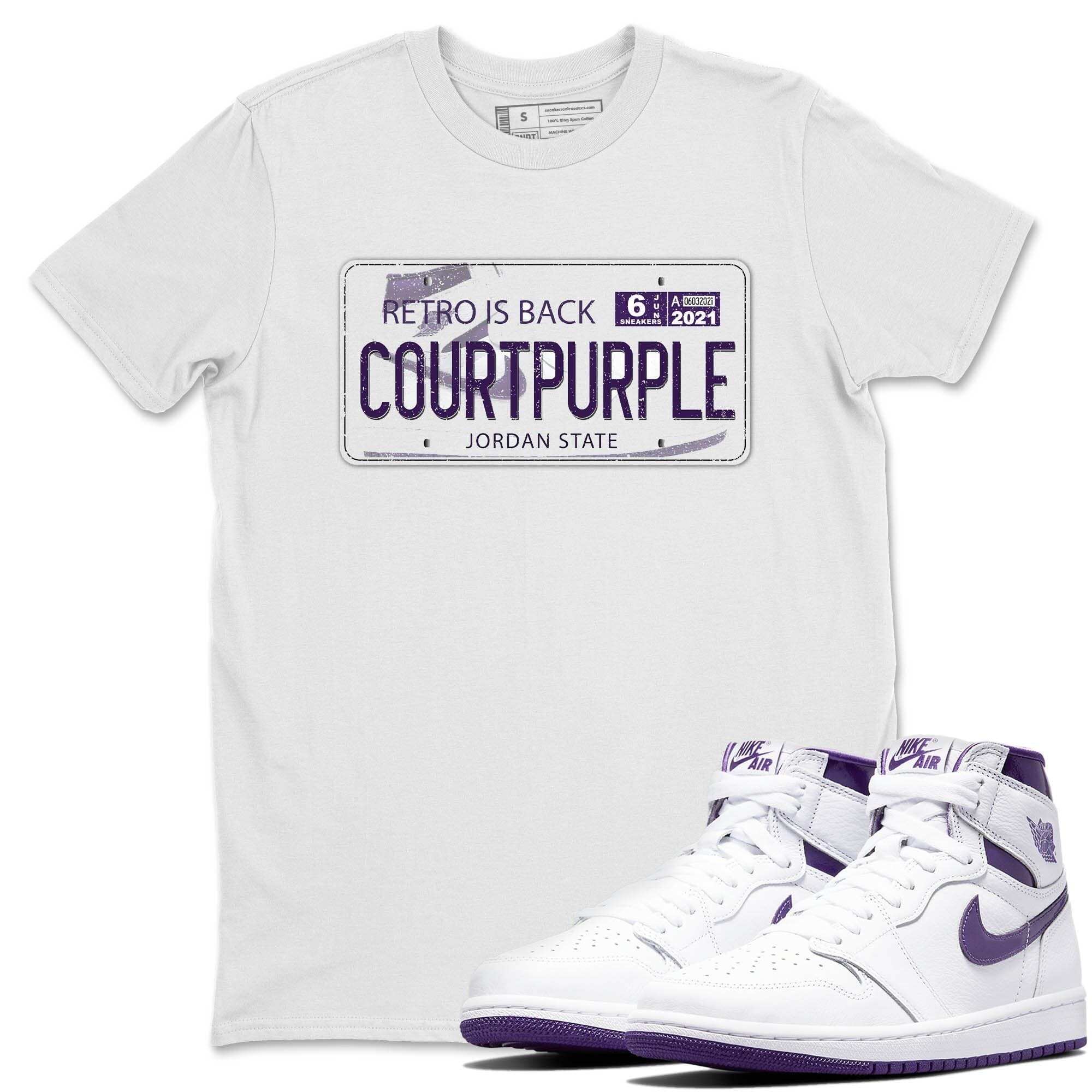 Jordan Plate Unisex Tops - Air Jordan 1 WMNS Court Purple