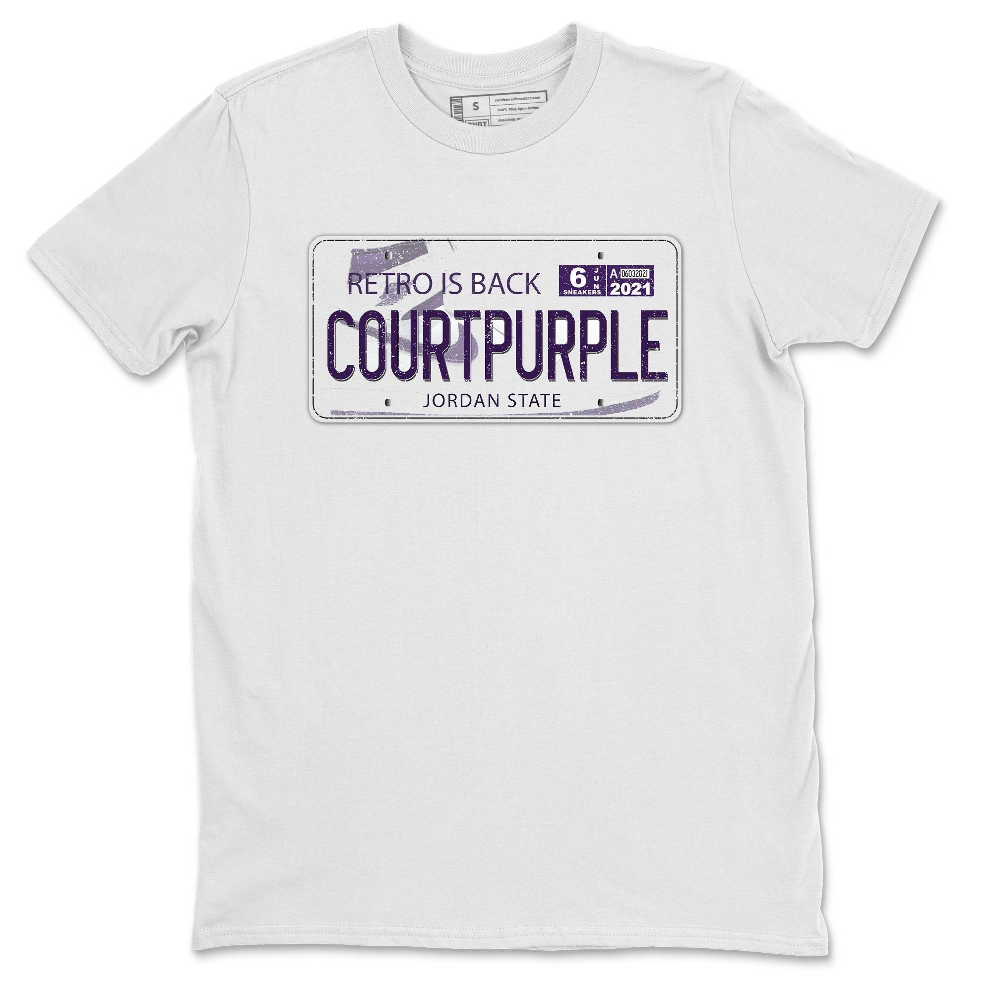Jordan Plate Unisex Tops - Air Jordan 1 WMNS Court Purple