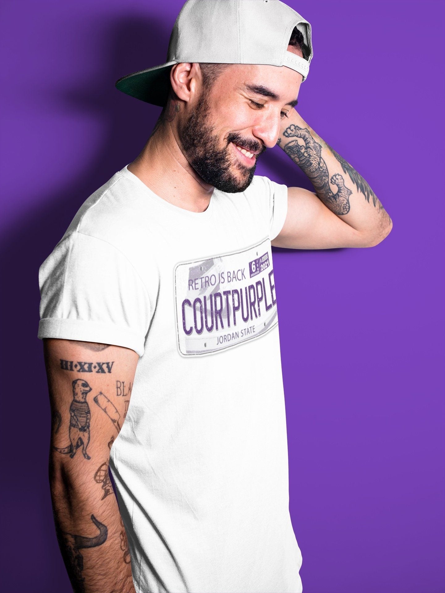 Jordan Plate Unisex Tops - Air Jordan 1 WMNS Court Purple