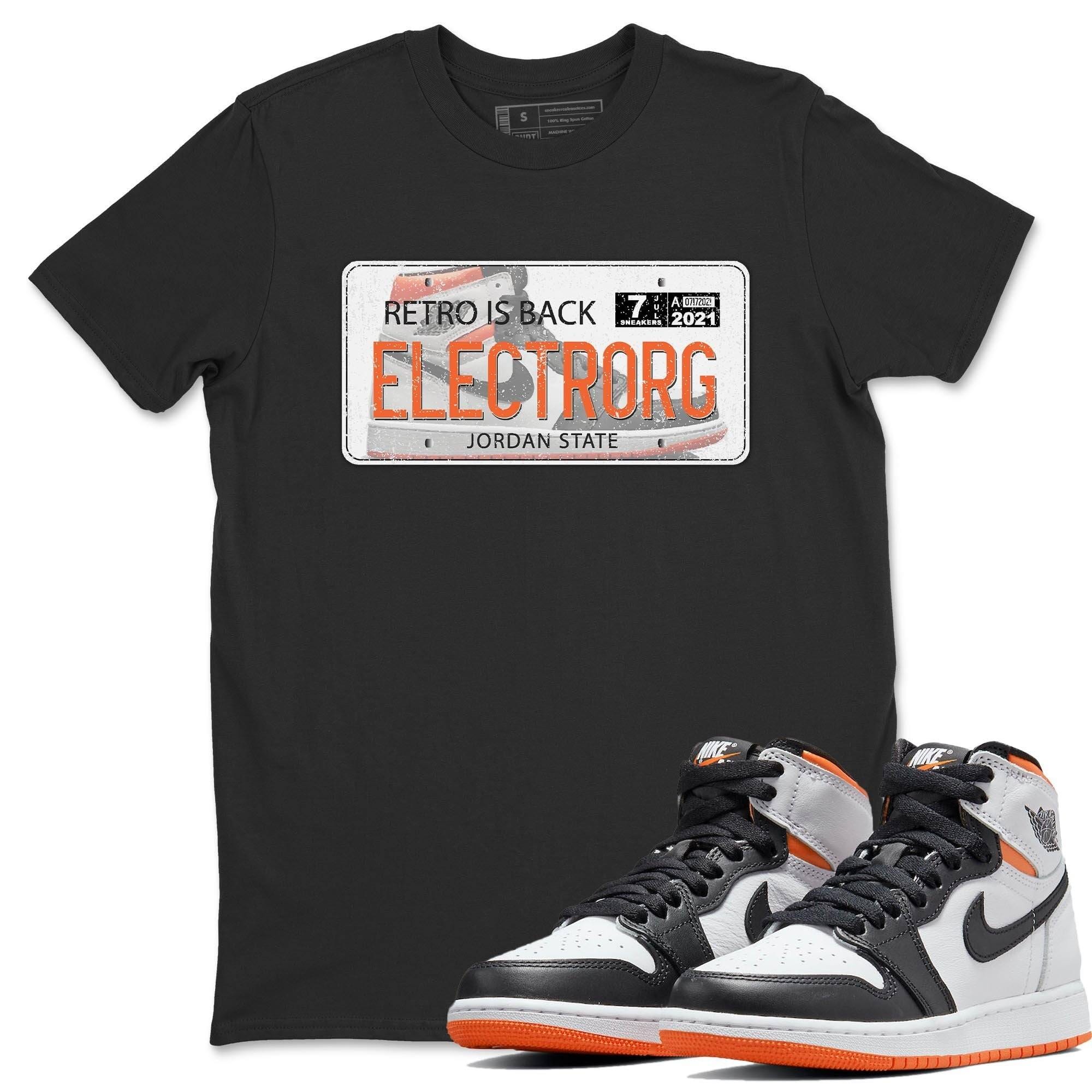 Air Jordan Plate Unisex Tops - Air Jordan 1 Electro Orange