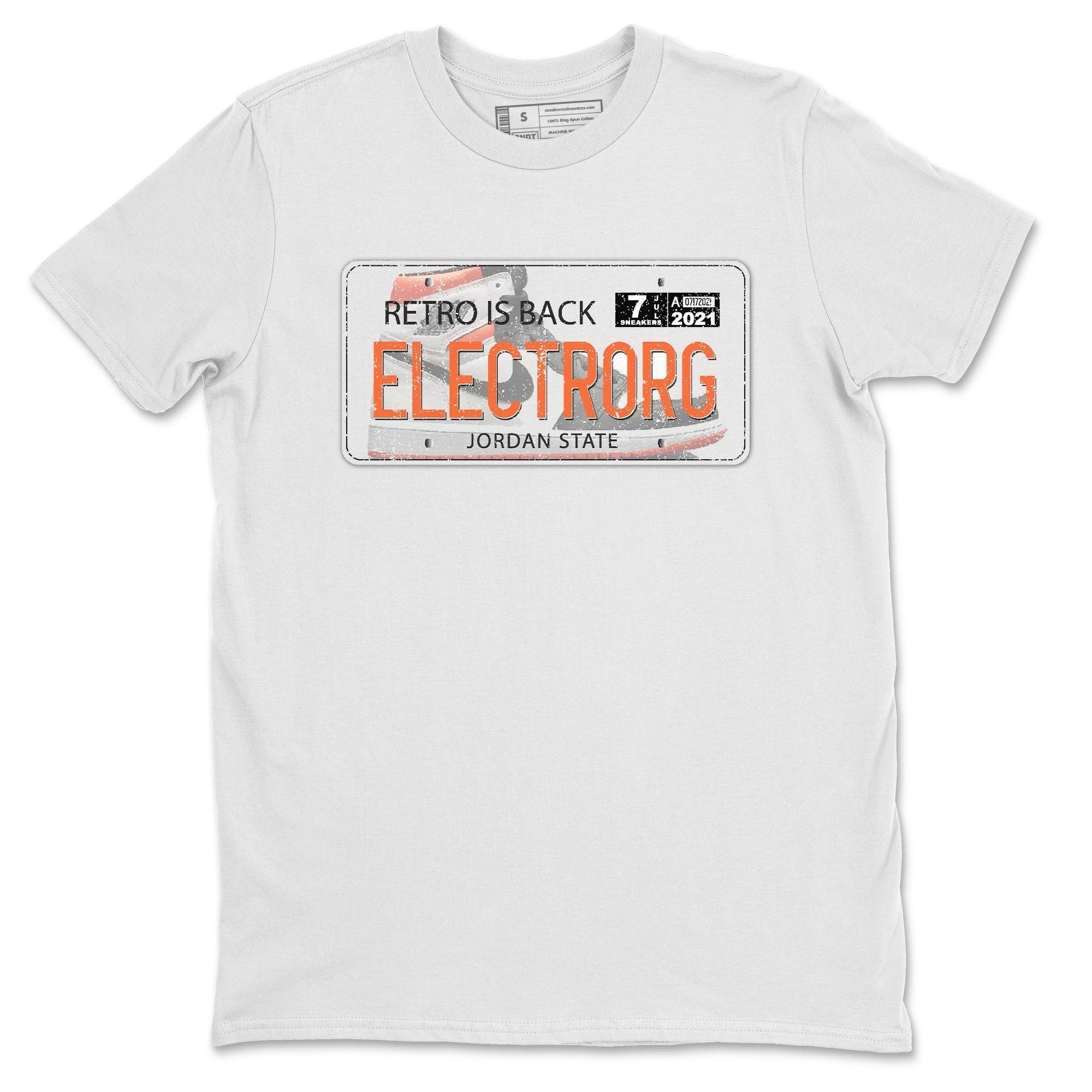 Air Jordan Plate Unisex Tops - Air Jordan 1 Electro Orange