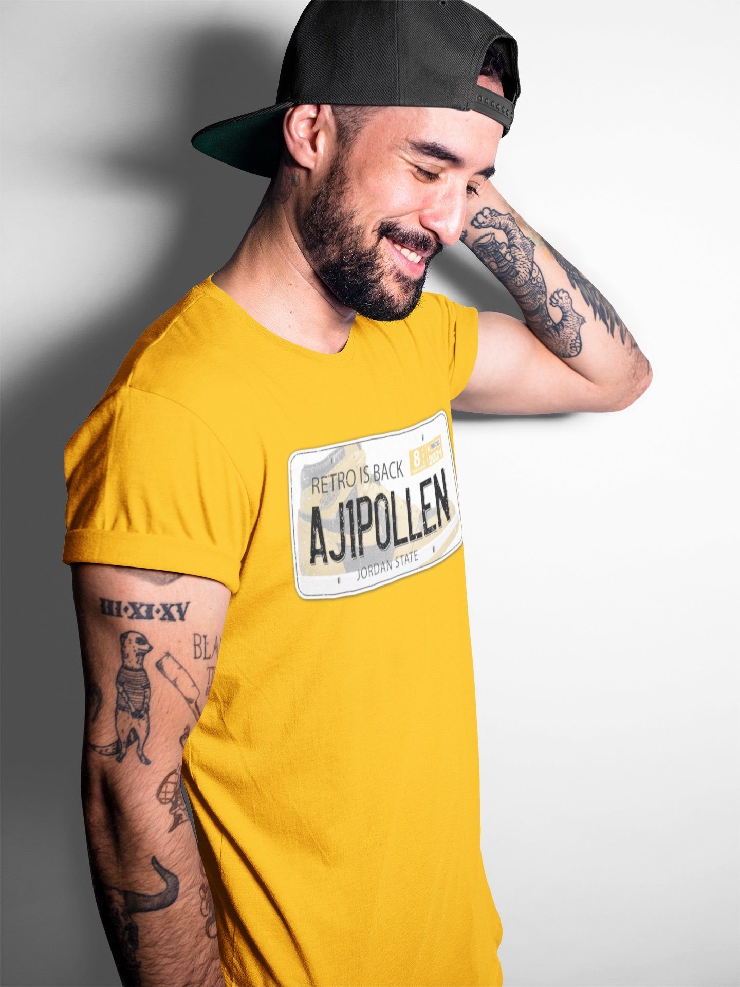 Jordan Plate Unisex Tops - Air Jordan 1 Pollen