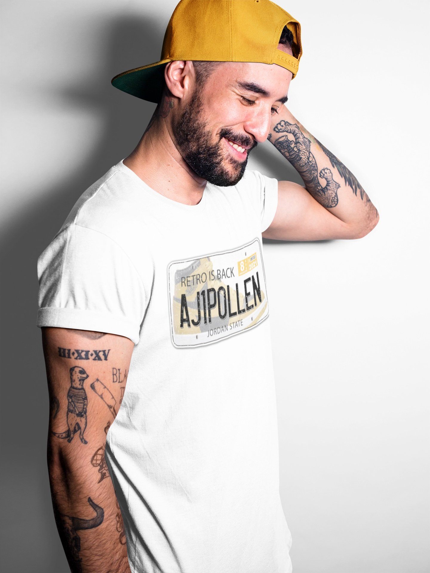 Jordan Plate Unisex Tops - Air Jordan 1 Pollen