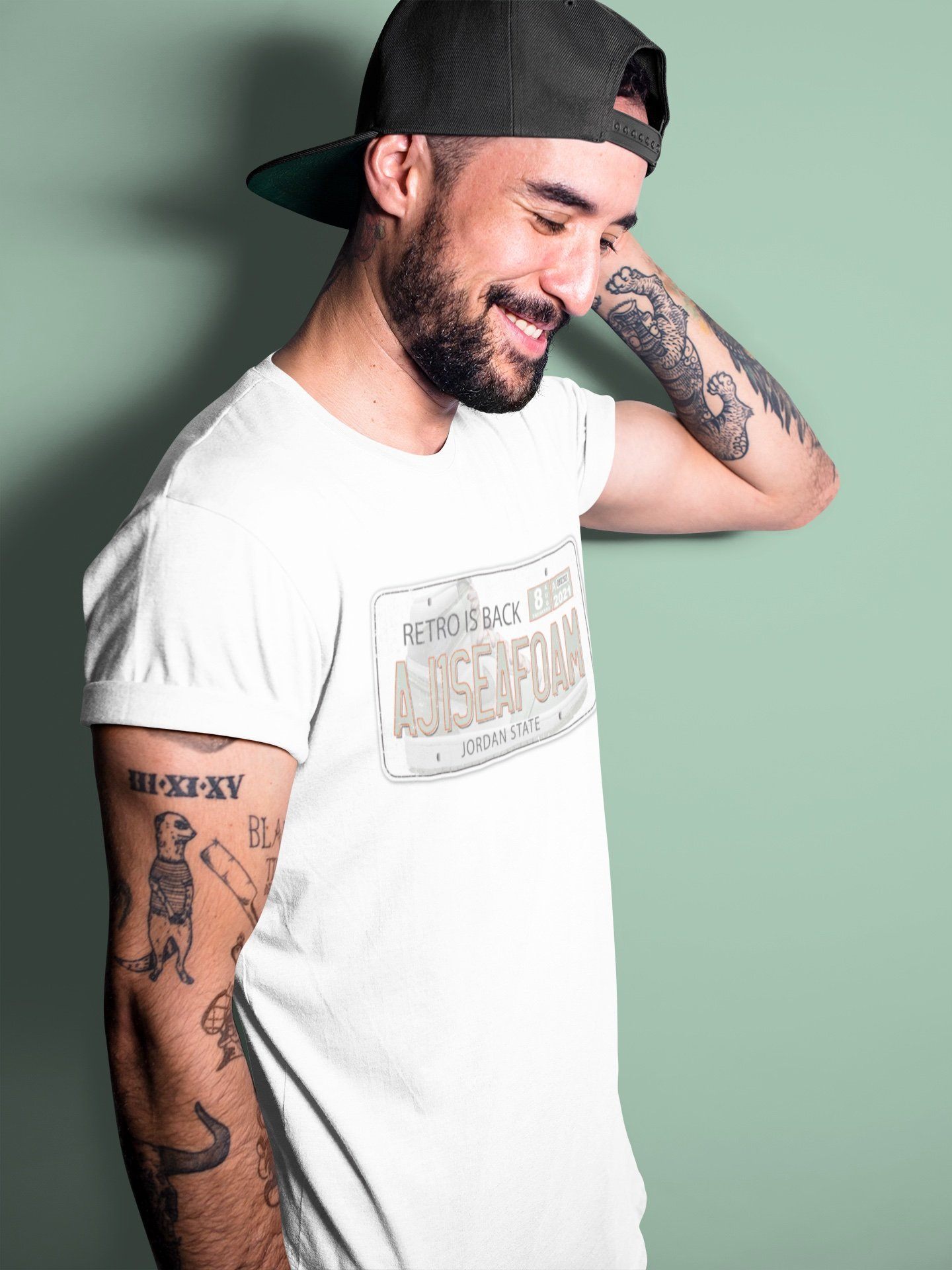 Jordan Plate Unisex Tops - Air Jordan 1 Seafoam