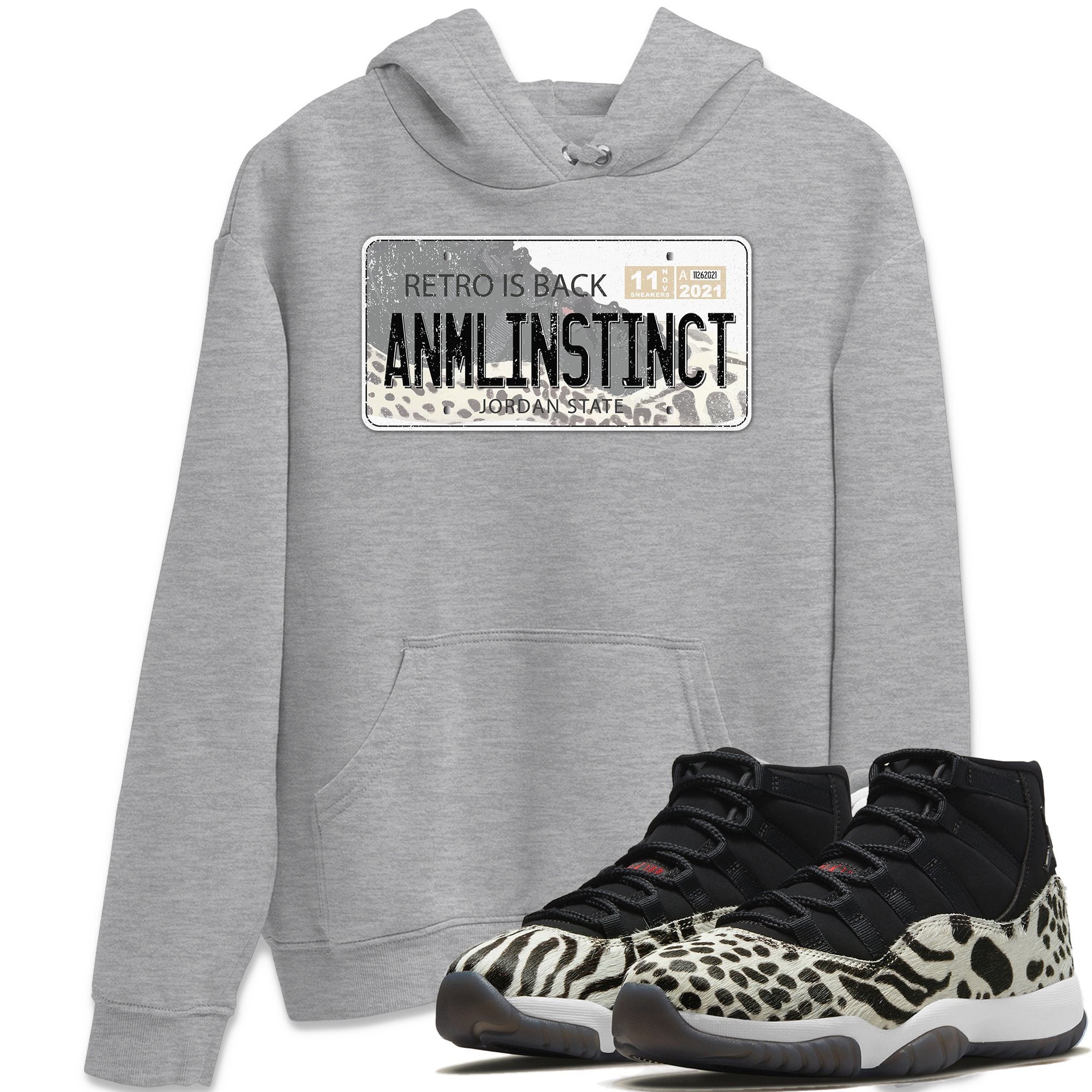 Jordan Plate Unisex Tops - Air Jordan 11 Animal Instinct
