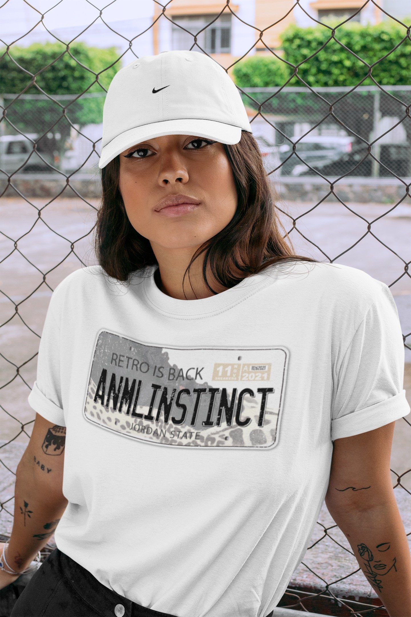 Jordan Plate Unisex Tops - Air Jordan 11 Animal Instinct