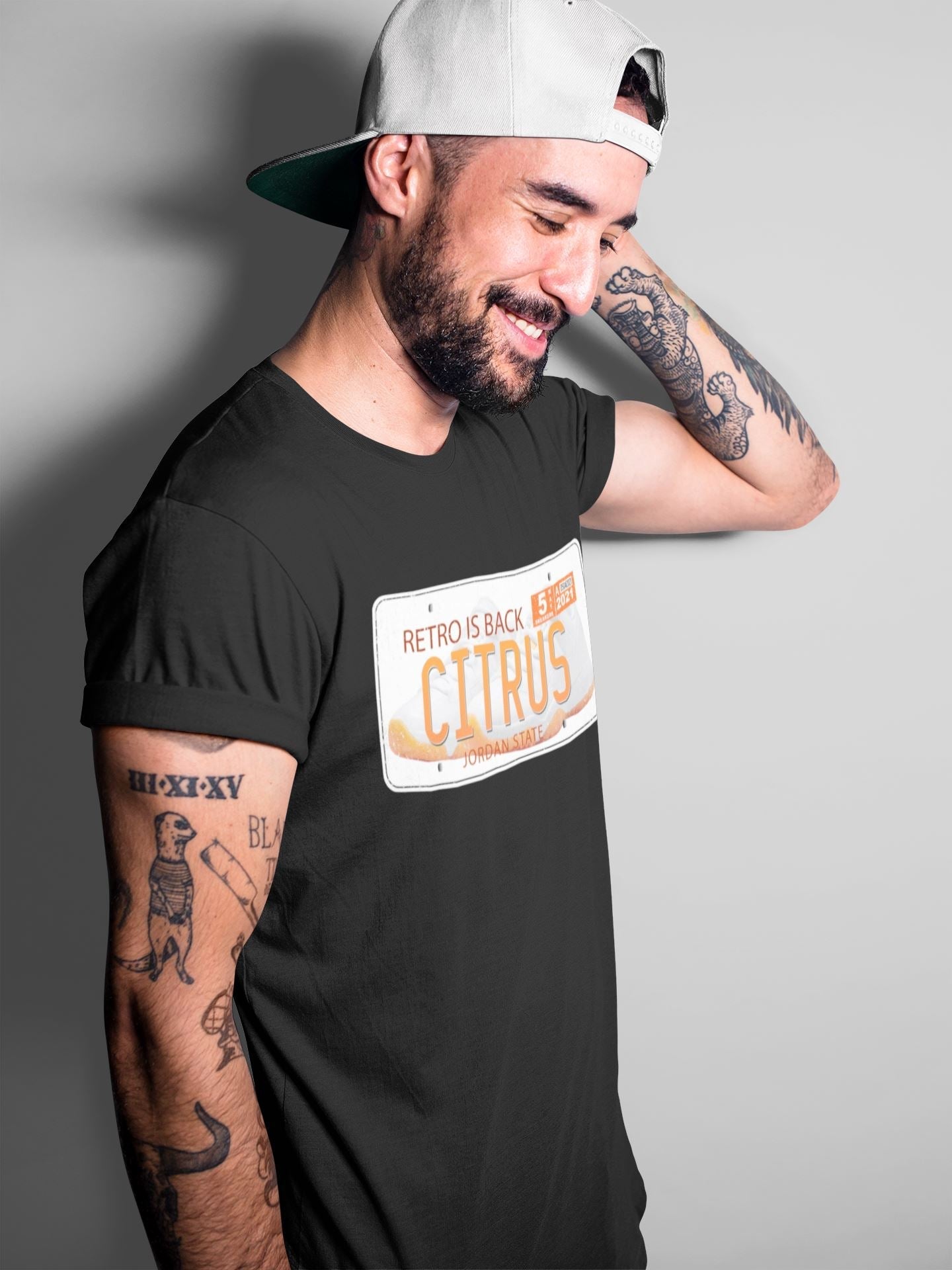 Jordan Plate Unisex Tops - Air Jordan 11 Citrus
