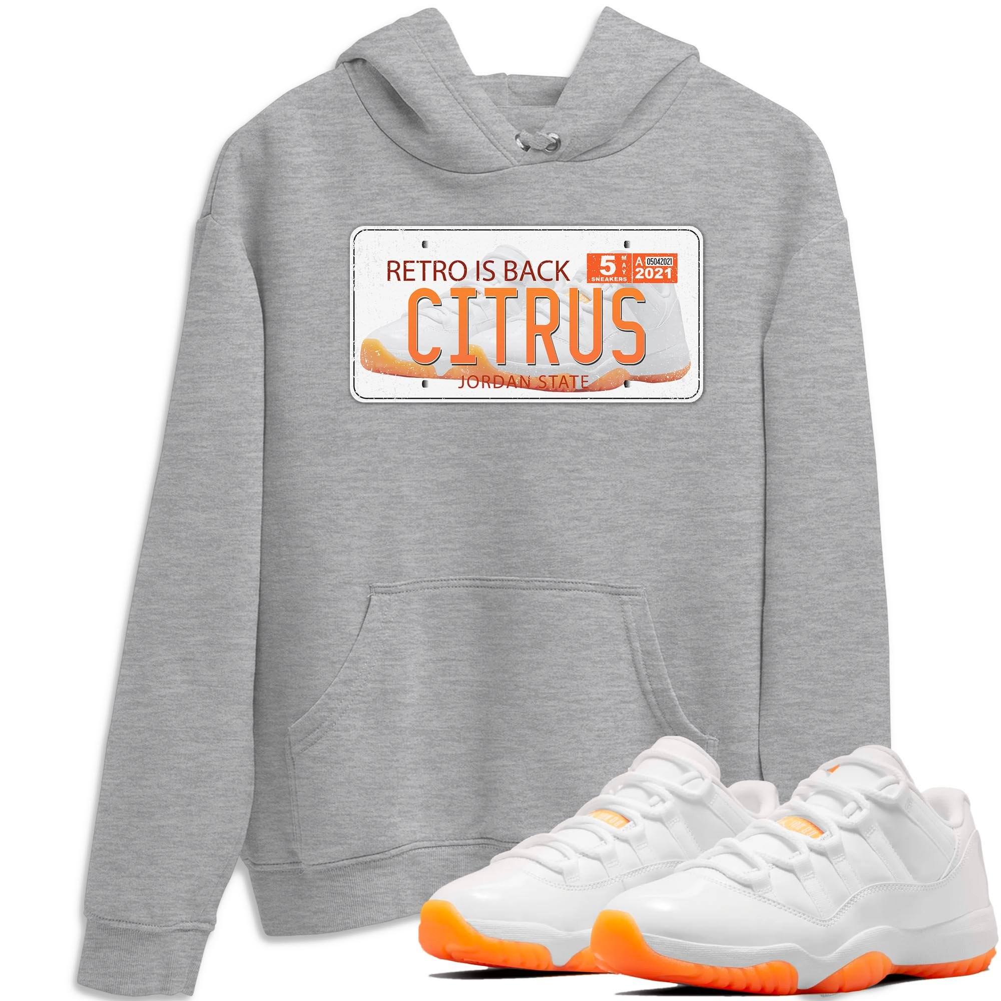 Jordan Plate Unisex Tops - Air Jordan 11 Citrus