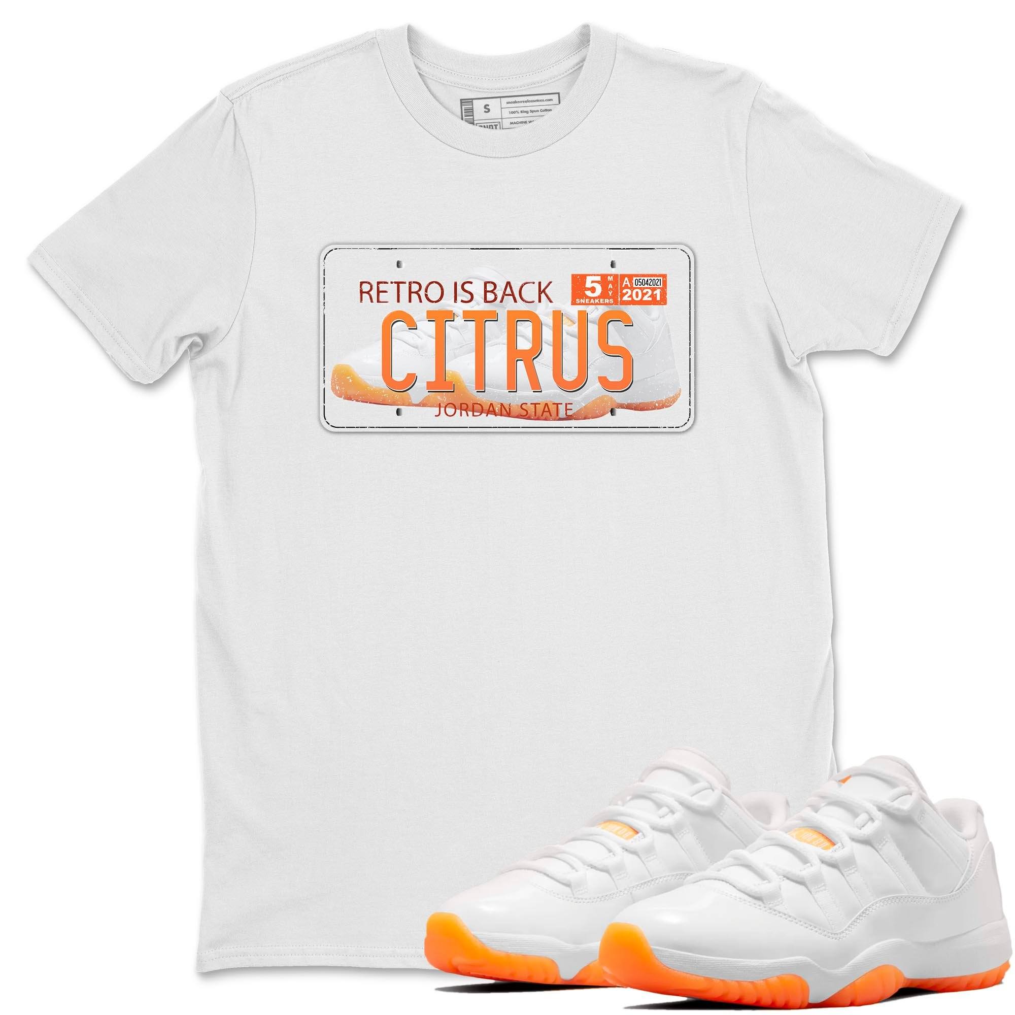 Jordan Plate Unisex Tops - Air Jordan 11 Citrus