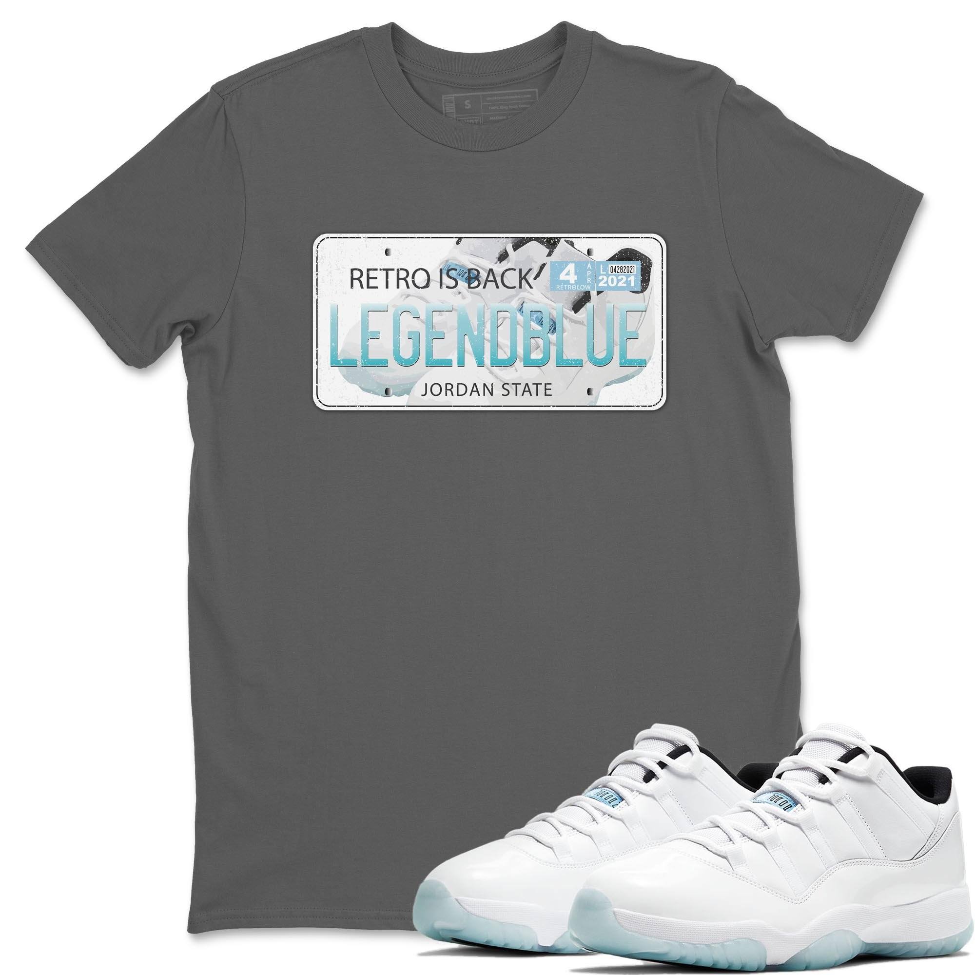 Jordan Plate Unisex Tops - Air Jordan 11 Legend Blue