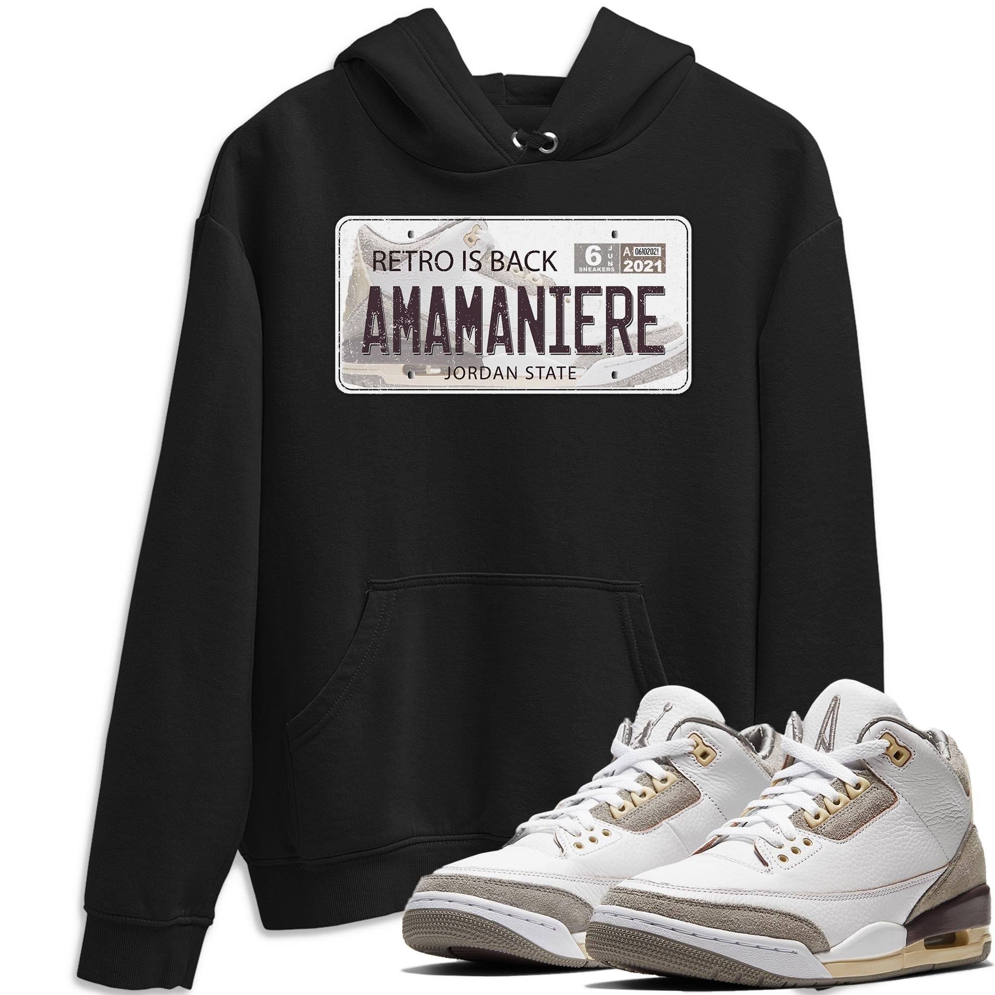 Jordan Plate Unisex Tops - Air Jordan 3 A Ma Maniere