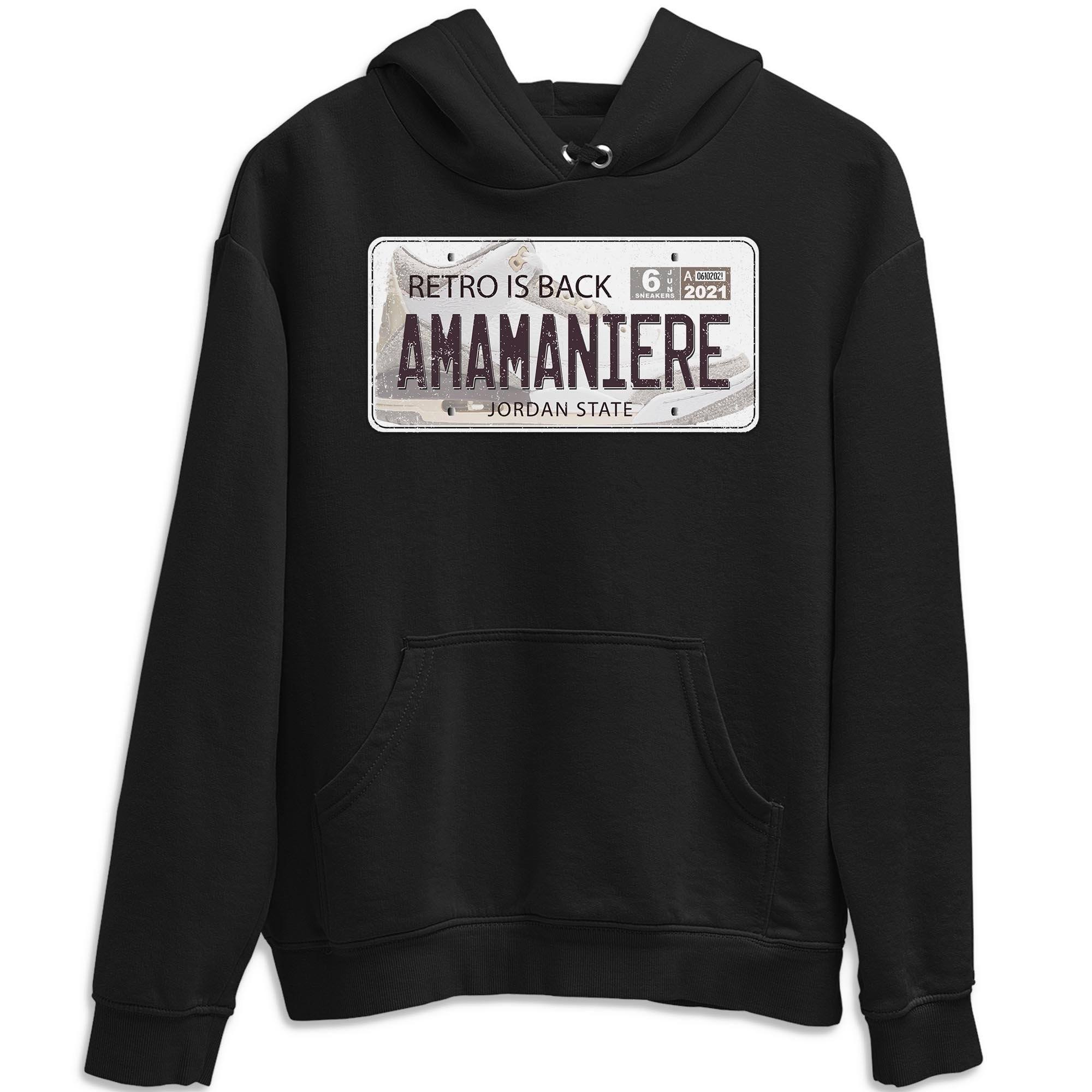 Jordan Plate Unisex Tops - Air Jordan 3 A Ma Maniere