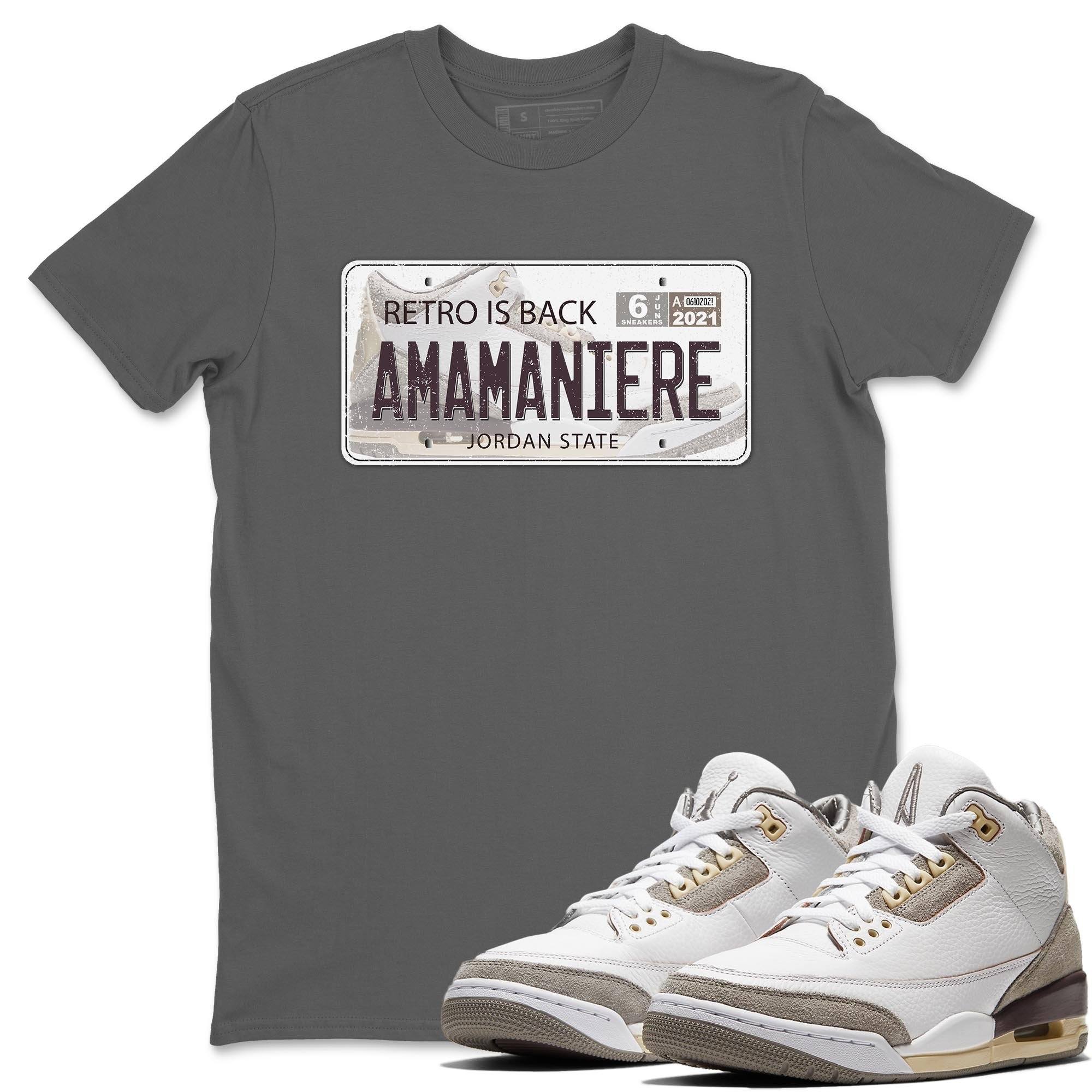 Jordan Plate Unisex Tops - Air Jordan 3 A Ma Maniere