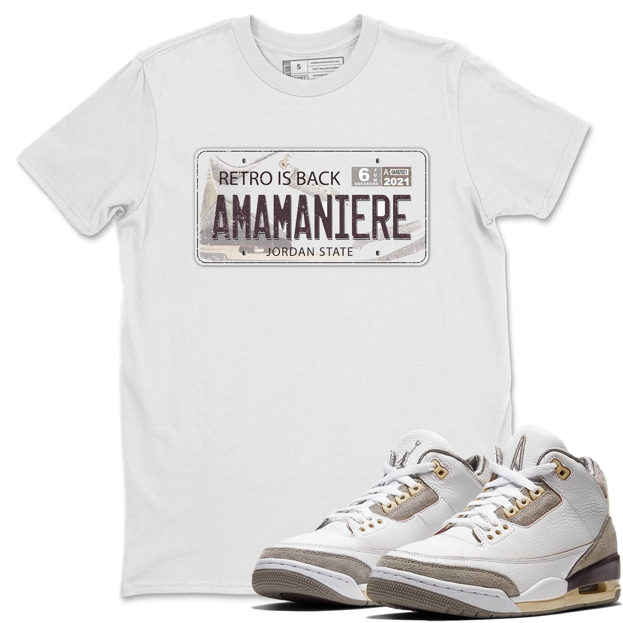 Jordan Plate Unisex Tops - Air Jordan 3 A Ma Maniere