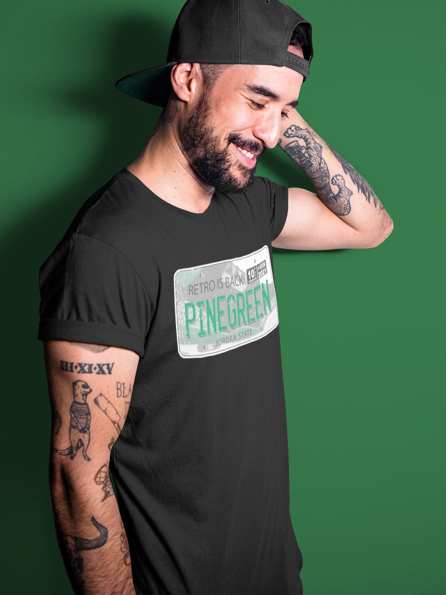 Jordan Plate Unisex Tops - Air Jordan 3 Pine Green