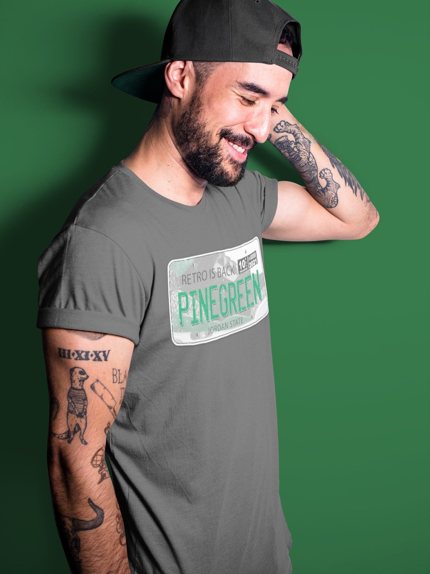 Jordan Plate Unisex Tops - Air Jordan 3 Pine Green