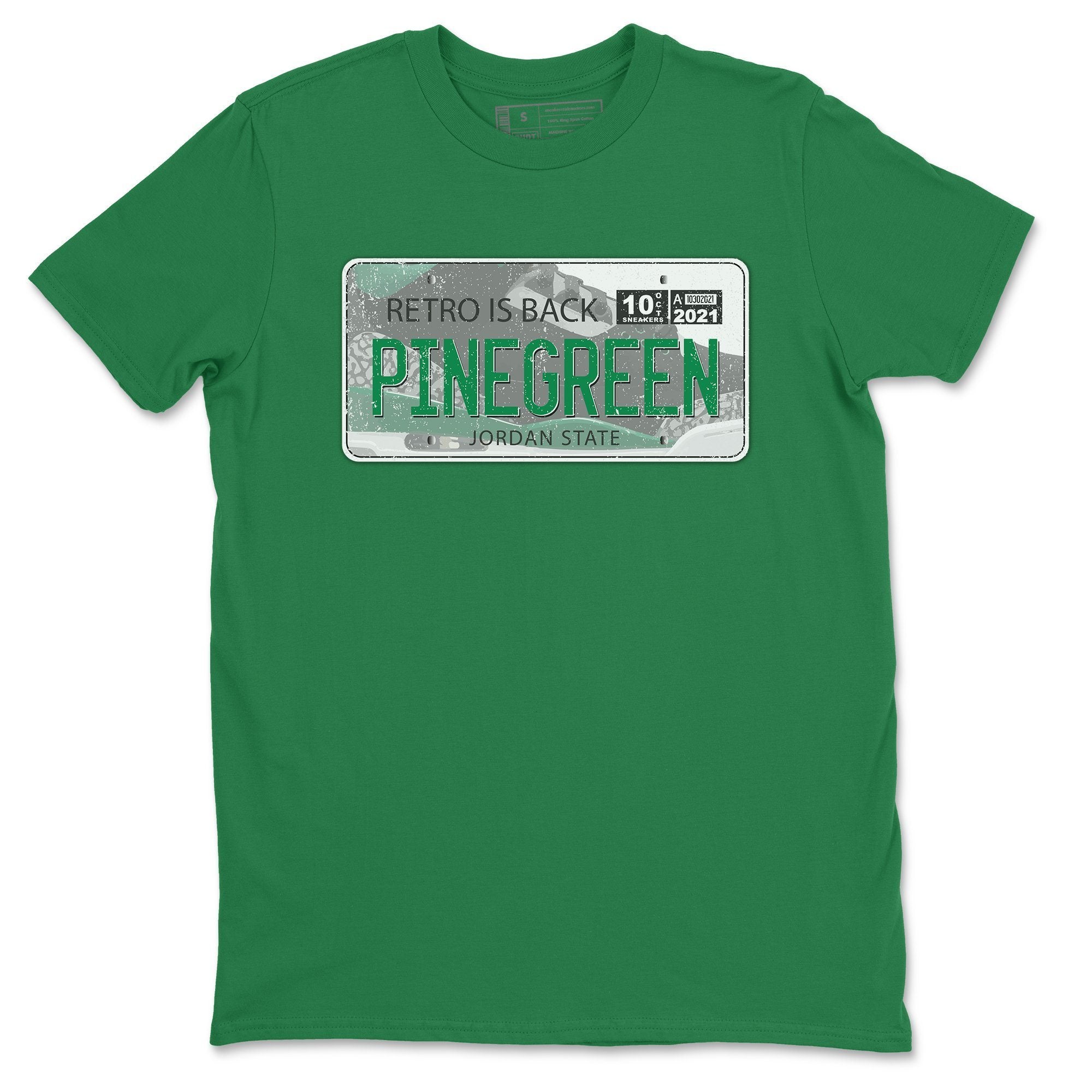 Jordan Plate Unisex Tops - Air Jordan 3 Pine Green