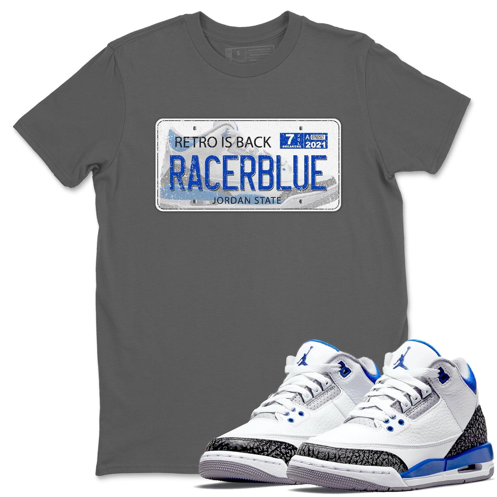 Jordan Plate Unisex Tops - Air Jordan 3 Racer Blue