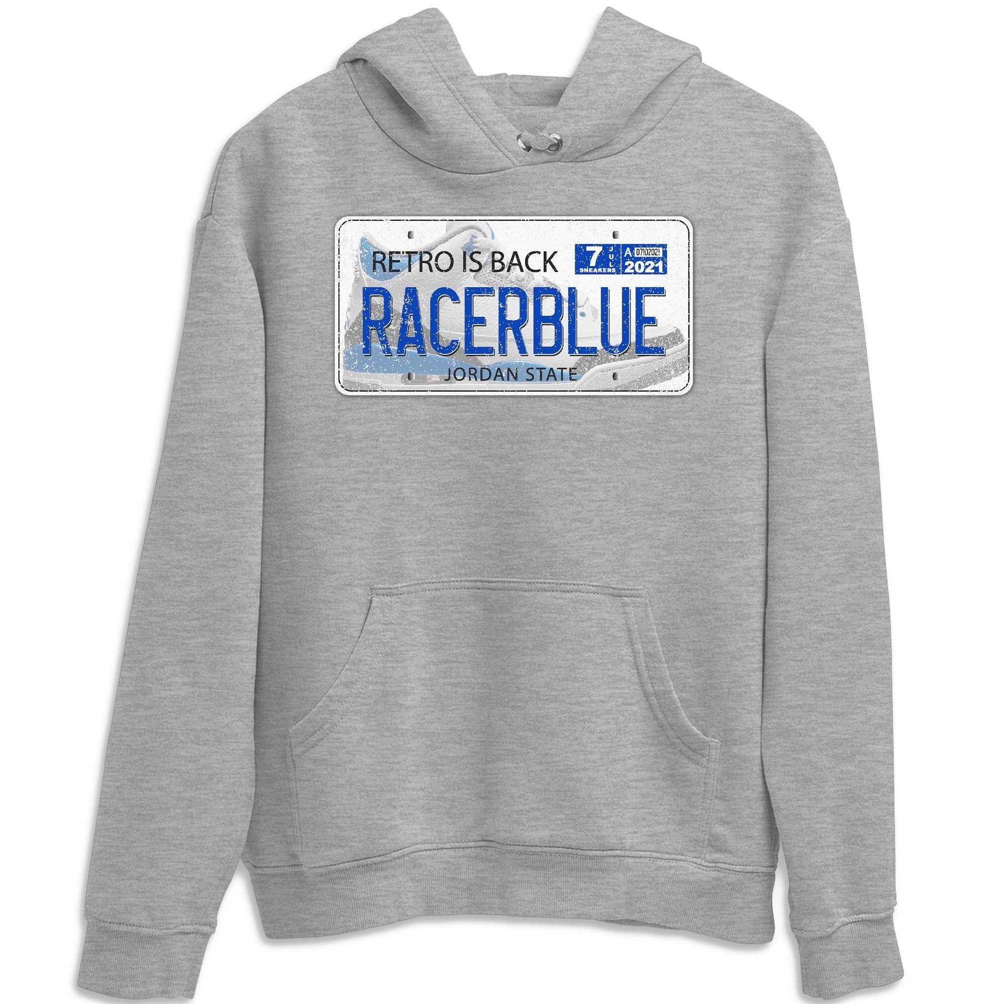 Jordan Plate Unisex Tops - Air Jordan 3 Racer Blue