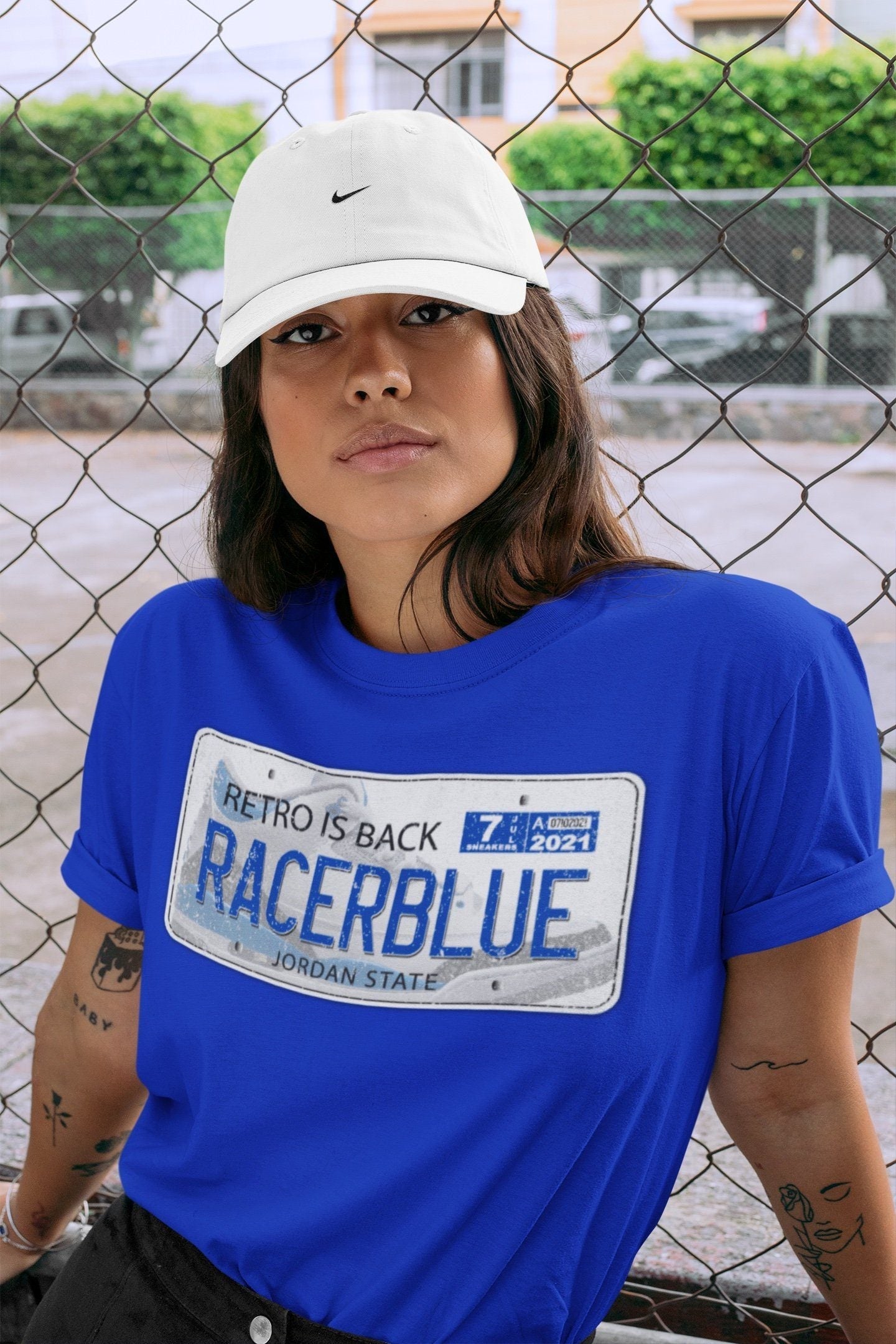 Jordan Plate Unisex Tops - Air Jordan 3 Racer Blue