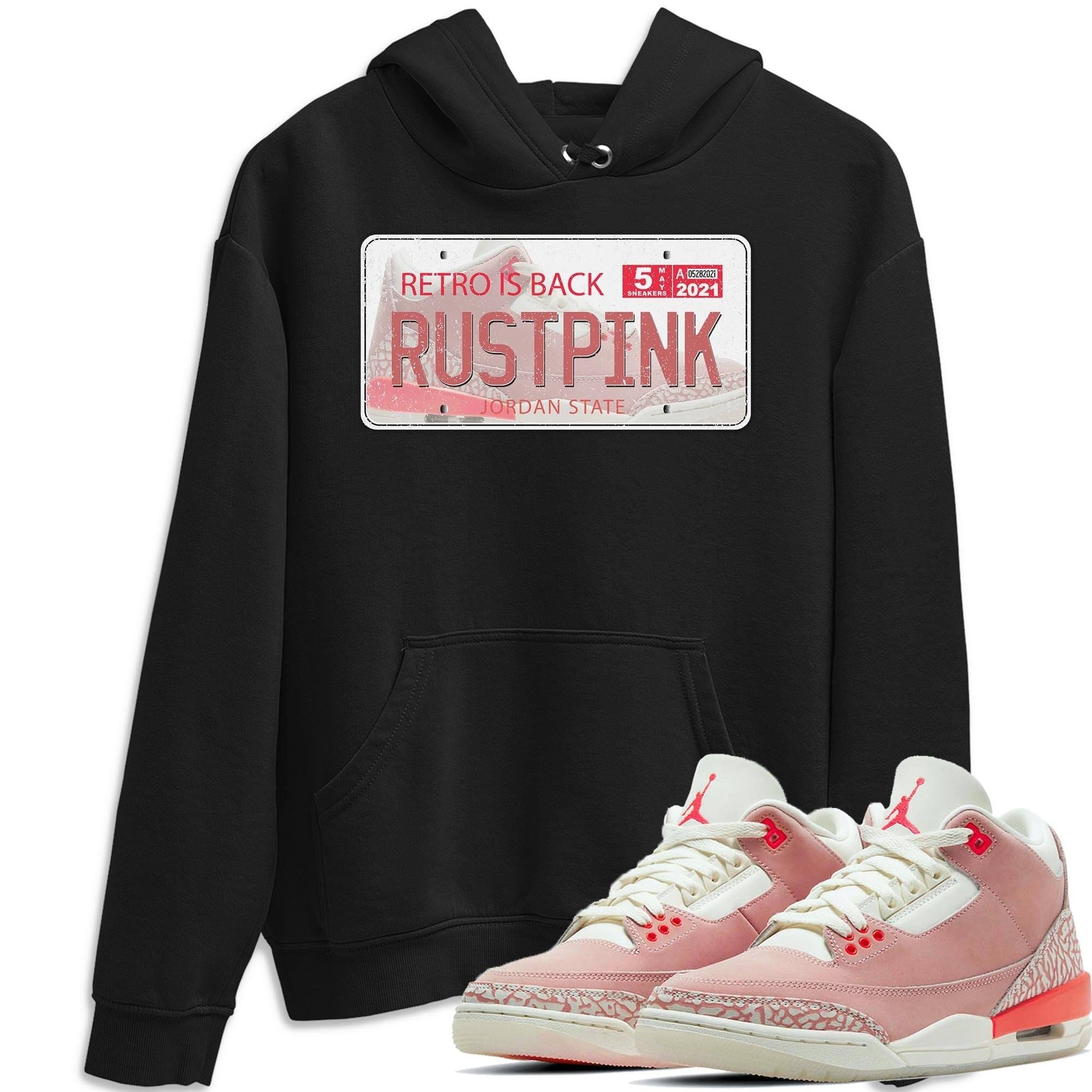 Jordan Plate Unisex Tops - Air Jordan 3 Rust Pink