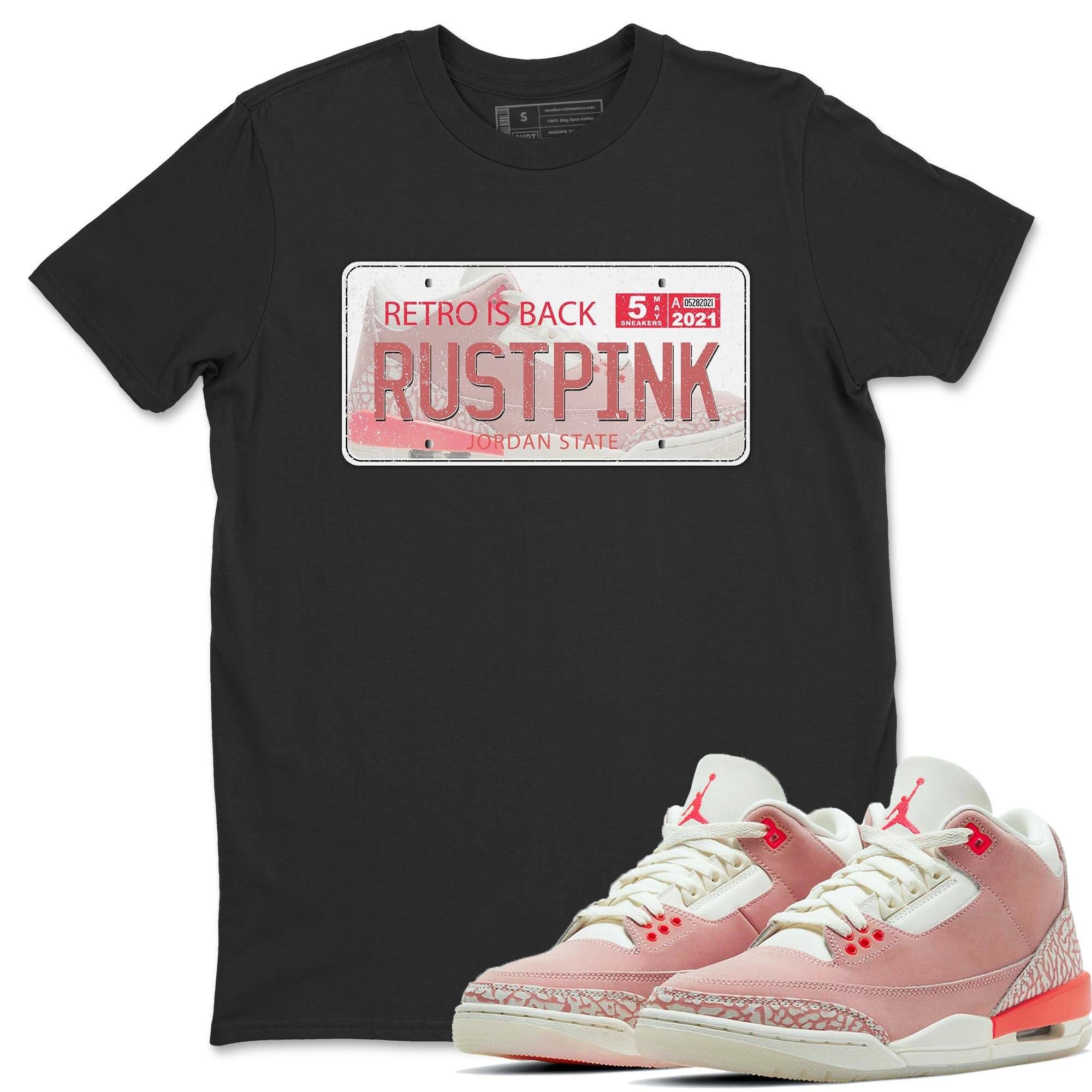 Jordan Plate Unisex Tops - Air Jordan 3 Rust Pink