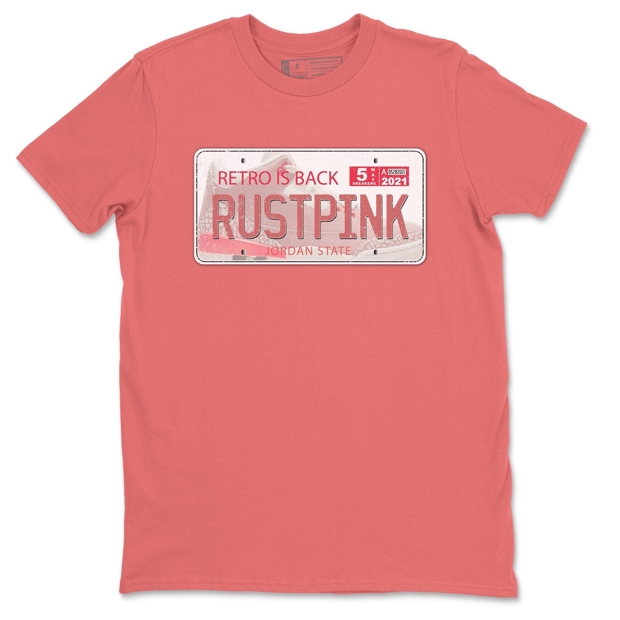 Jordan Plate Unisex Tops - Air Jordan 3 Rust Pink