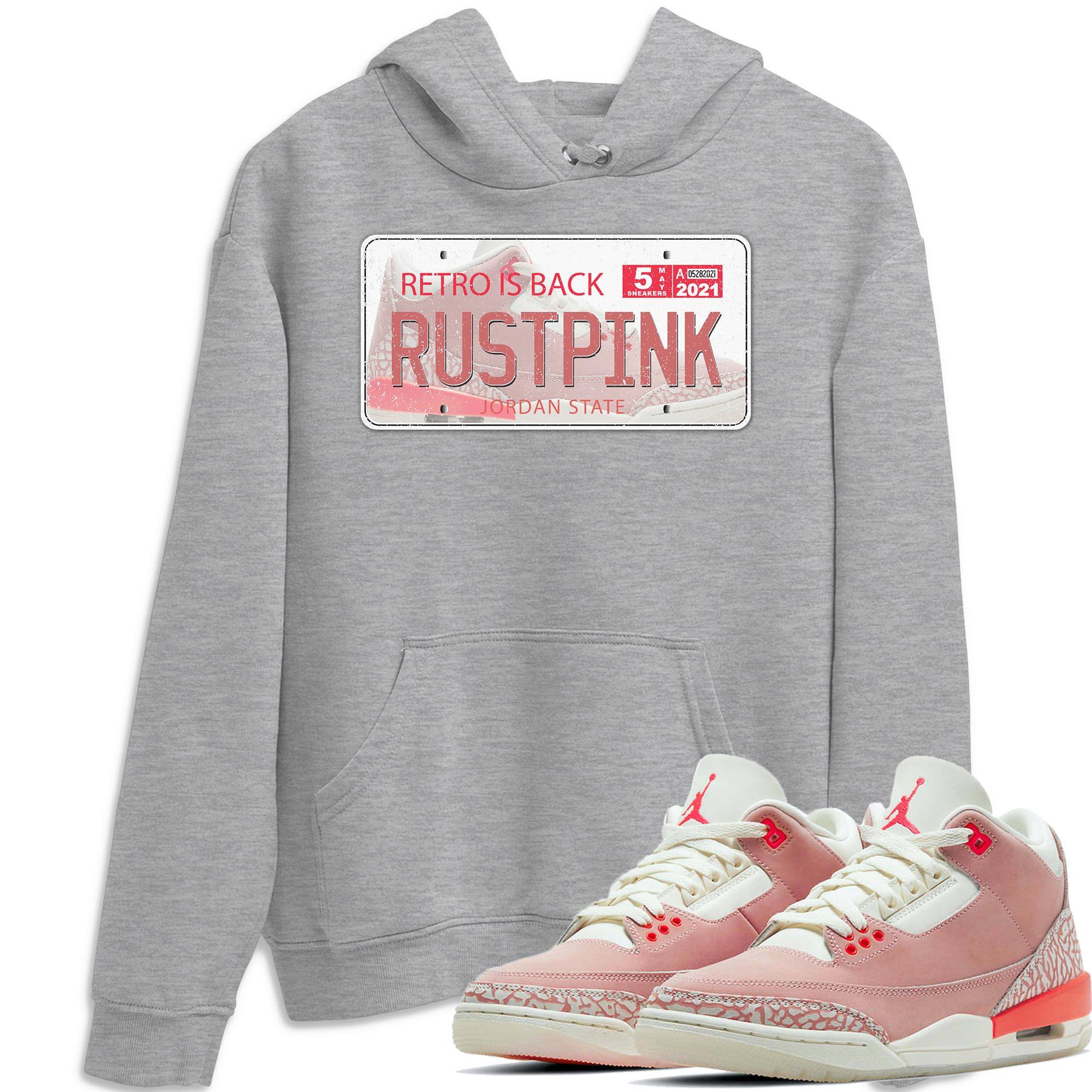 Jordan Plate Unisex Tops - Air Jordan 3 Rust Pink