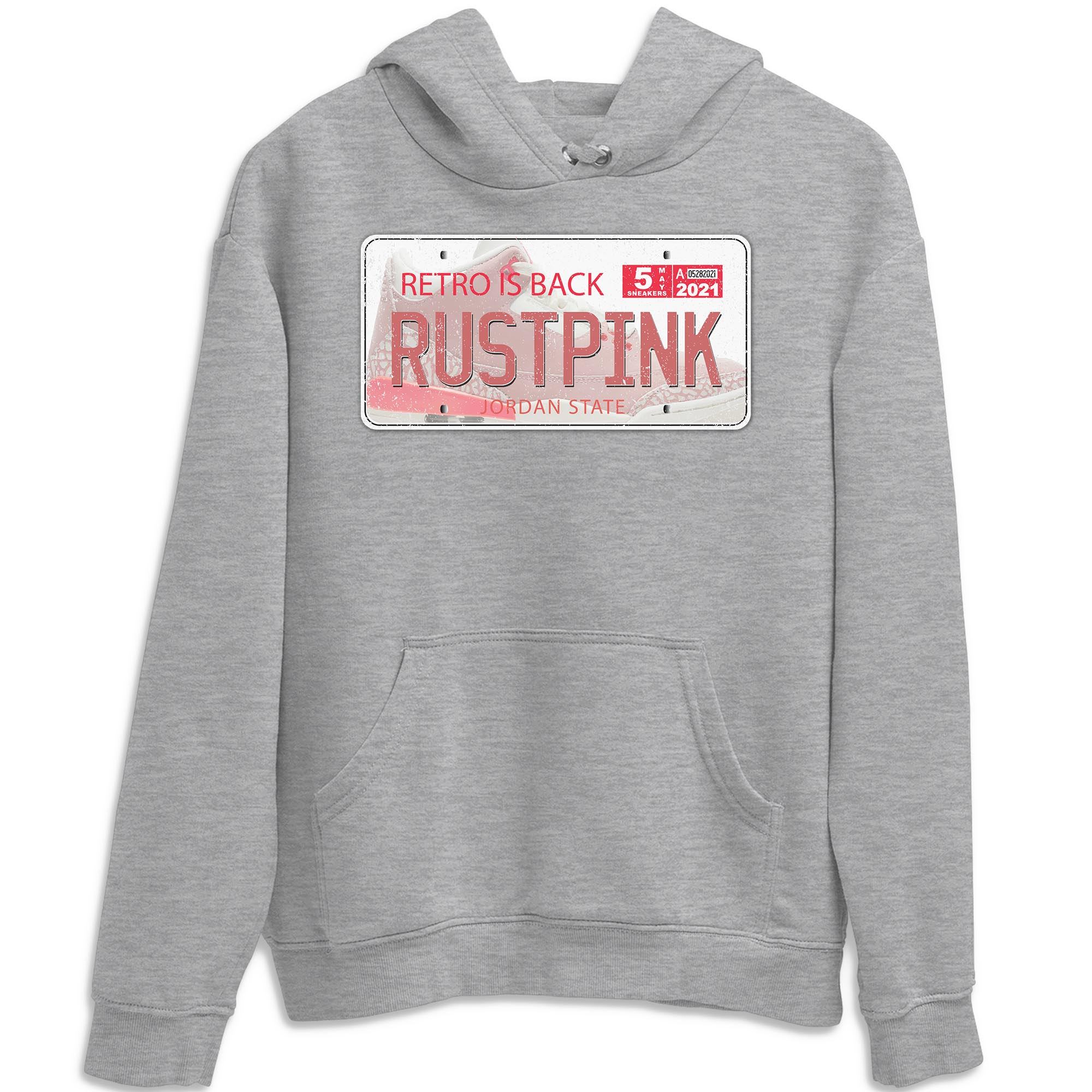 Jordan Plate Unisex Tops - Air Jordan 3 Rust Pink