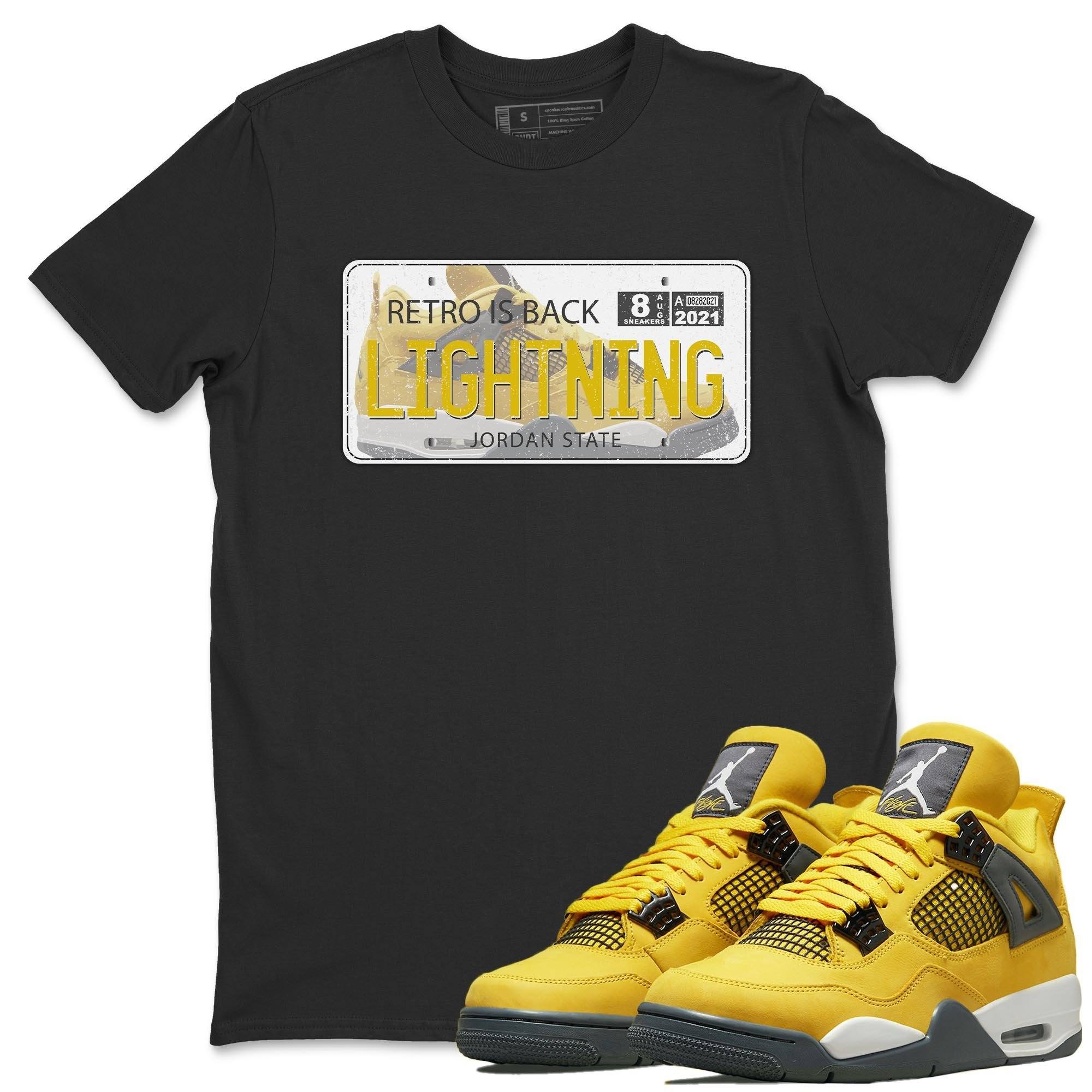 Jordan Plate Unisex Tops - Air Jordan 4 Lightning