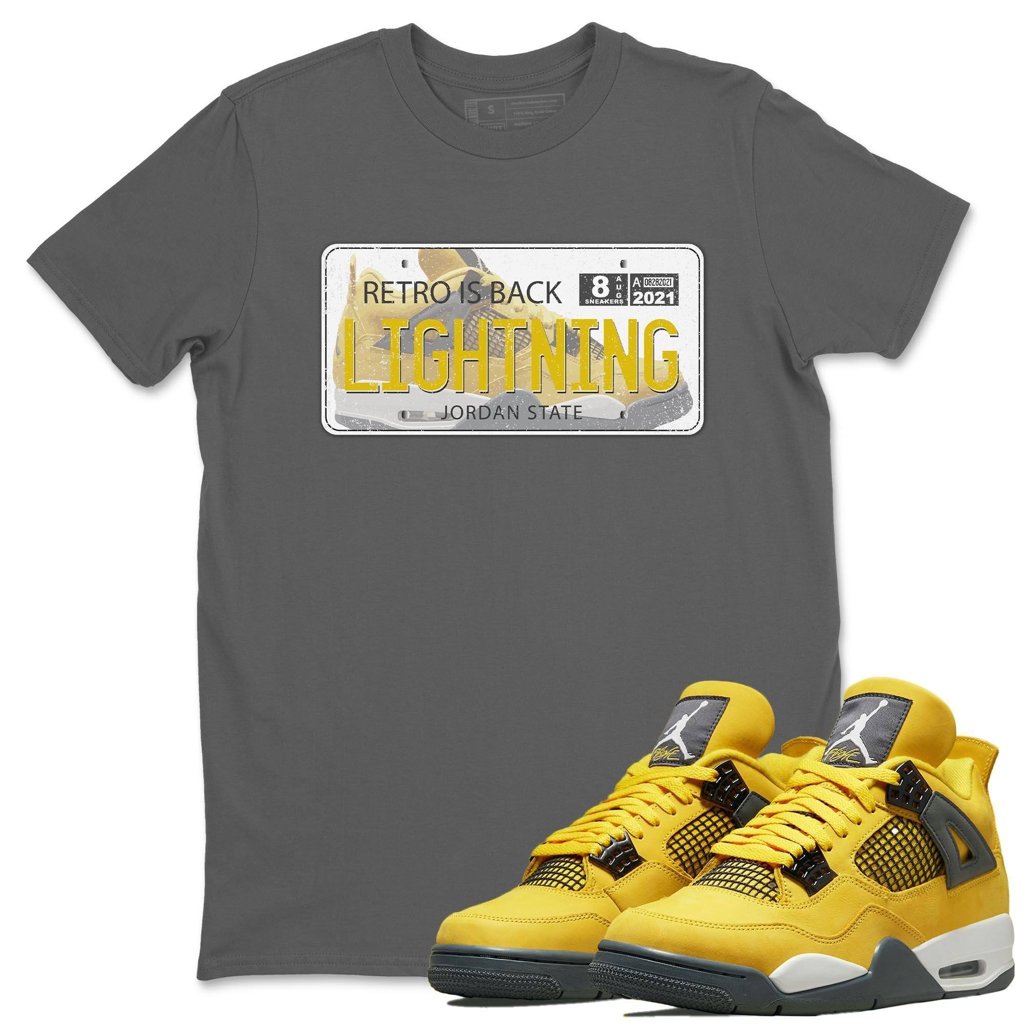 Jordan Plate Unisex Tops - Air Jordan 4 Lightning