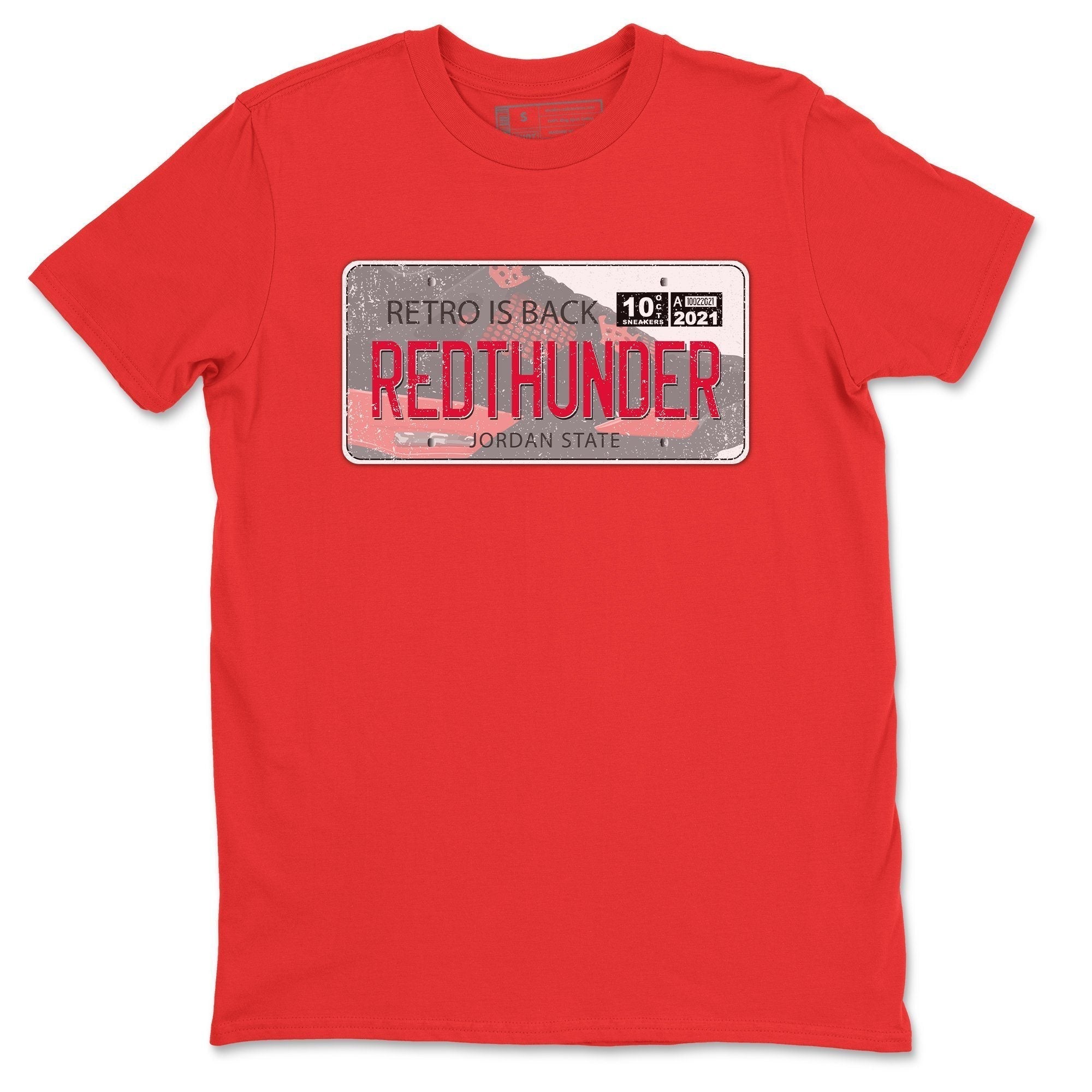 Jordan Plate Unisex Tops - Air Jordan 4 Red Thunder