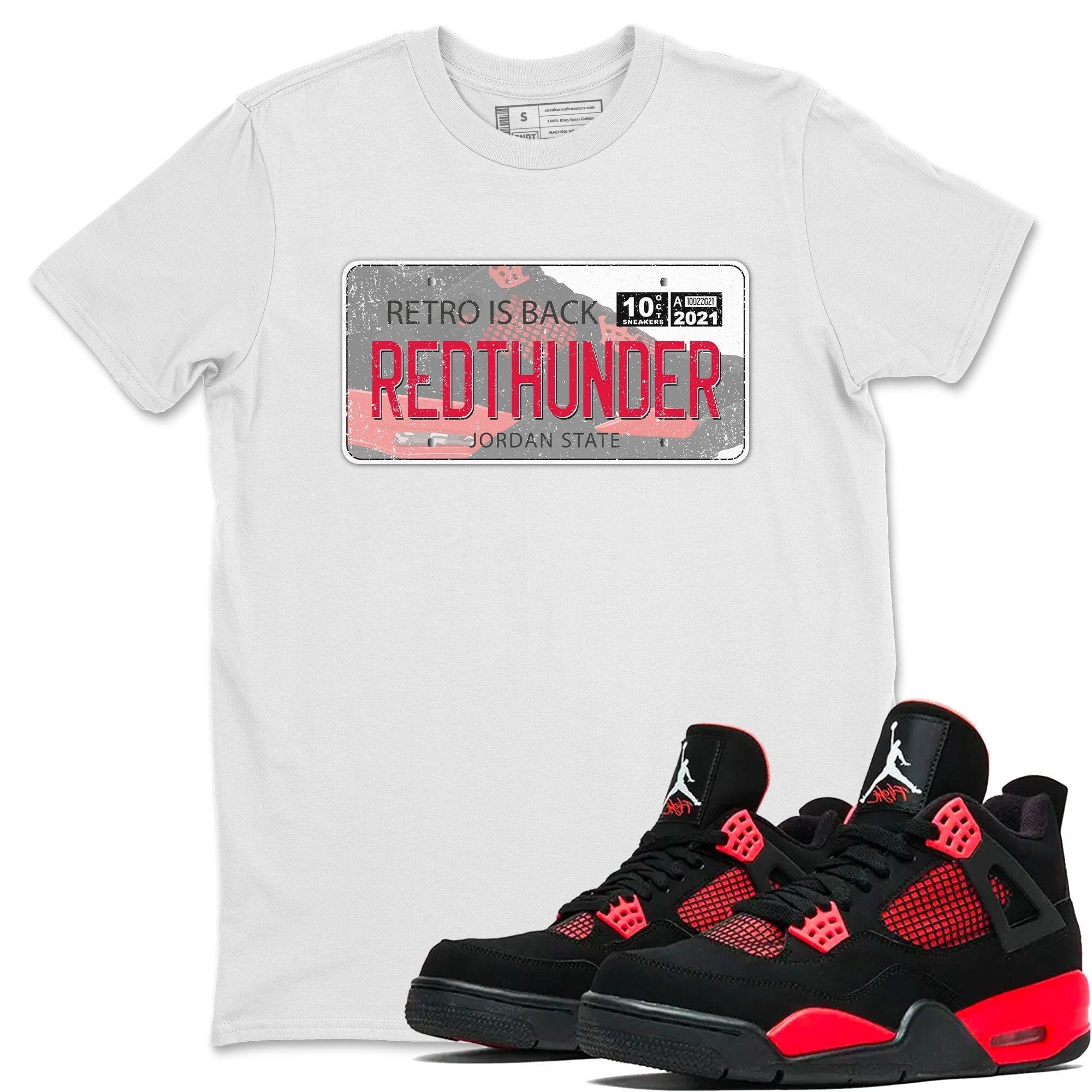 Jordan Plate Unisex Tops - Air Jordan 4 Red Thunder