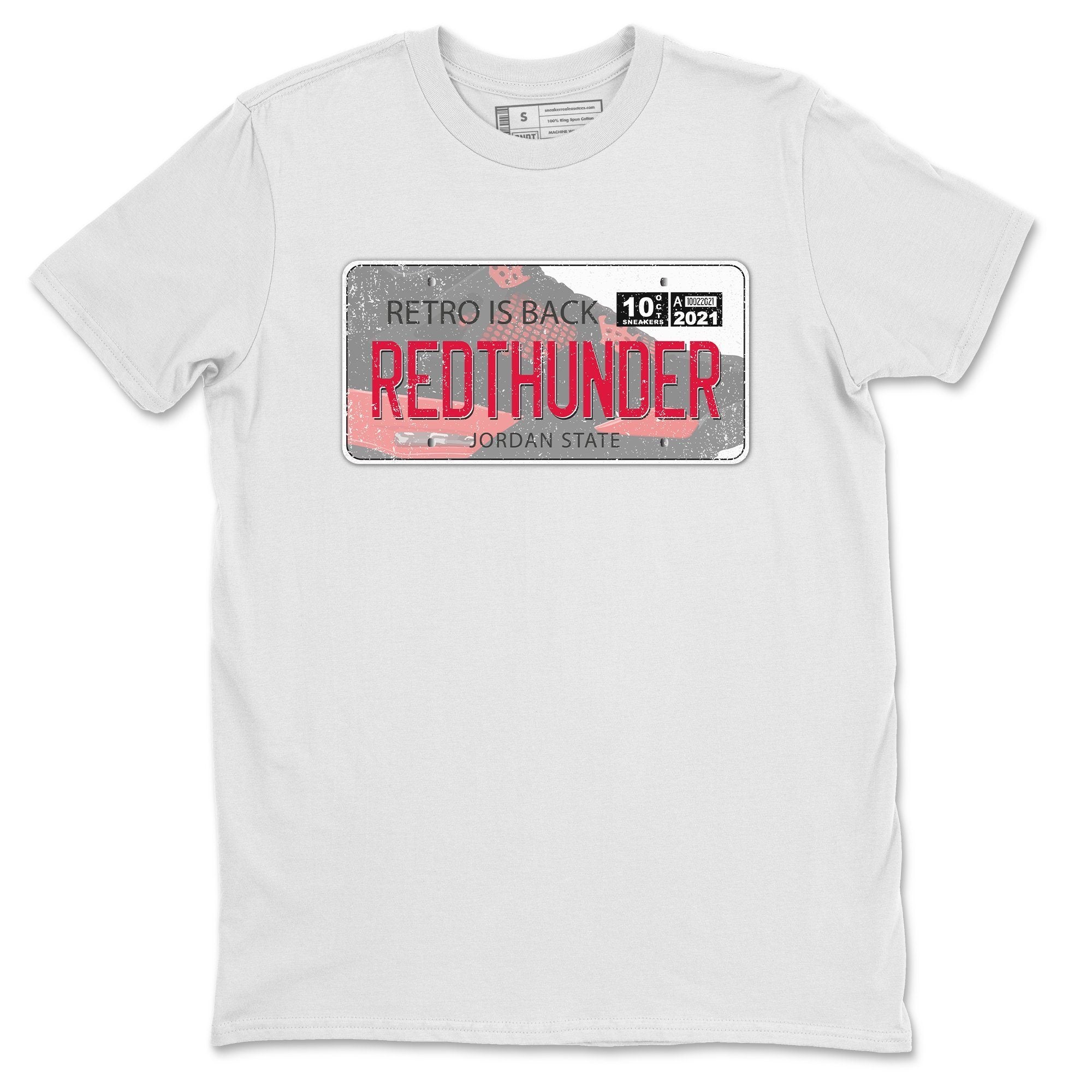 Jordan Plate Unisex Tops - Air Jordan 4 Red Thunder