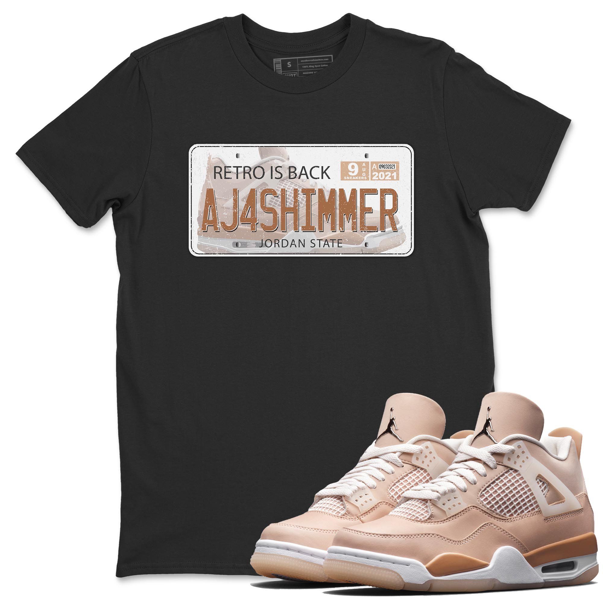 Jordan Plate Unisex Tops - Air Jordan 4 Shimmer