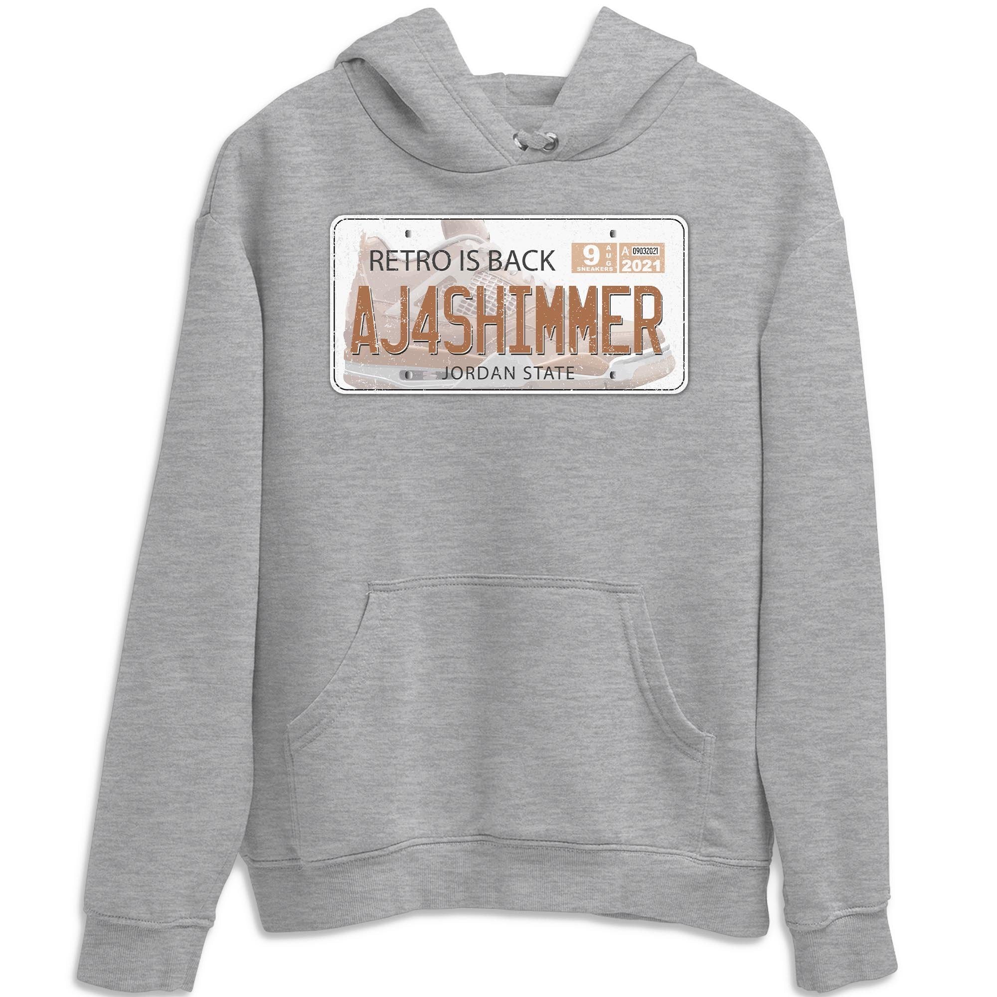 Jordan Plate Unisex Tops - Air Jordan 4 Shimmer