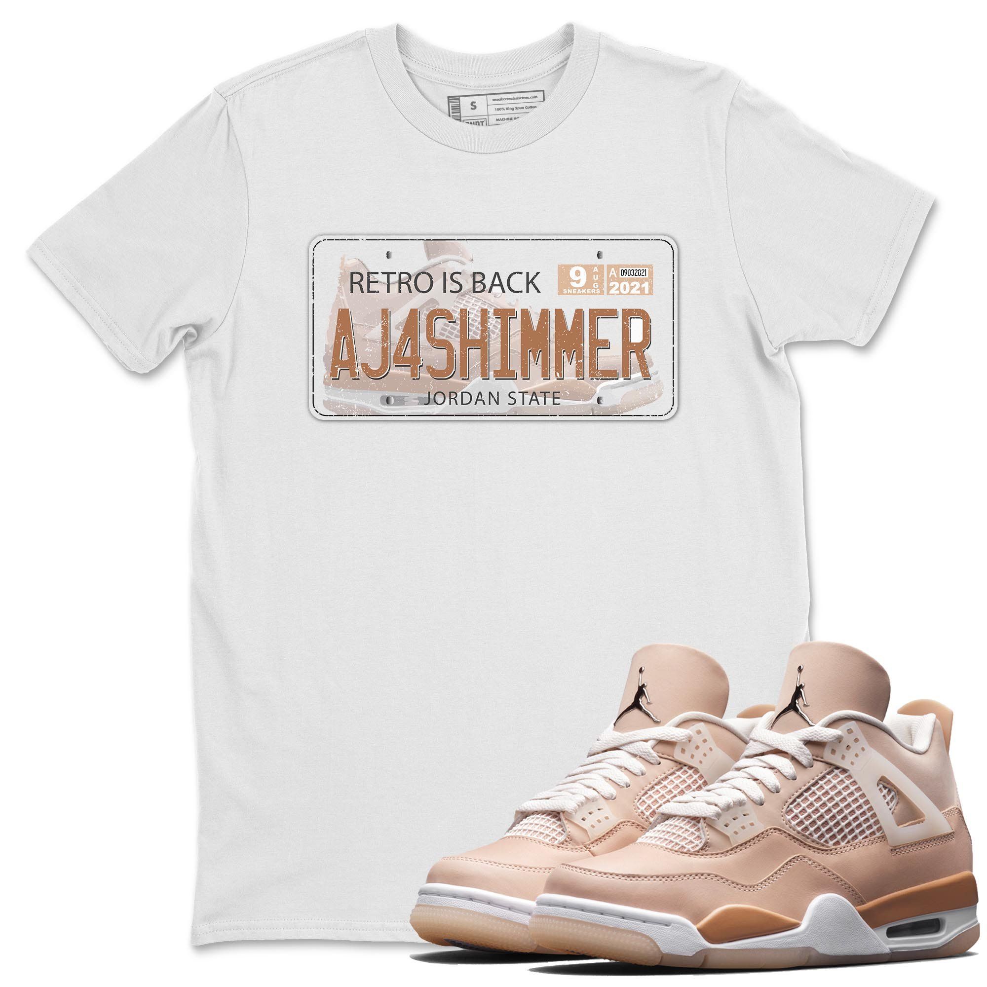 Jordan Plate Unisex Tops - Air Jordan 4 Shimmer