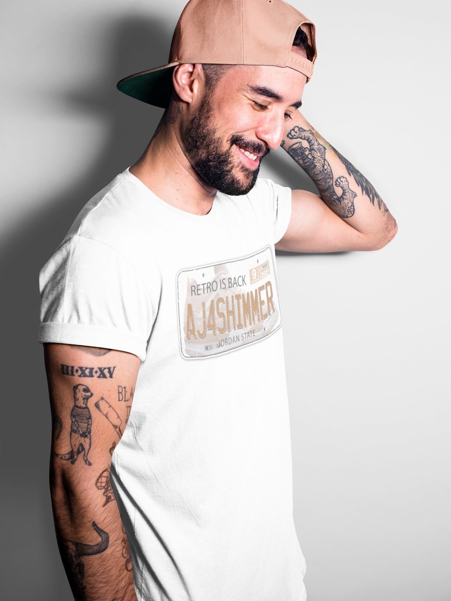 Jordan Plate Unisex Tops - Air Jordan 4 Shimmer