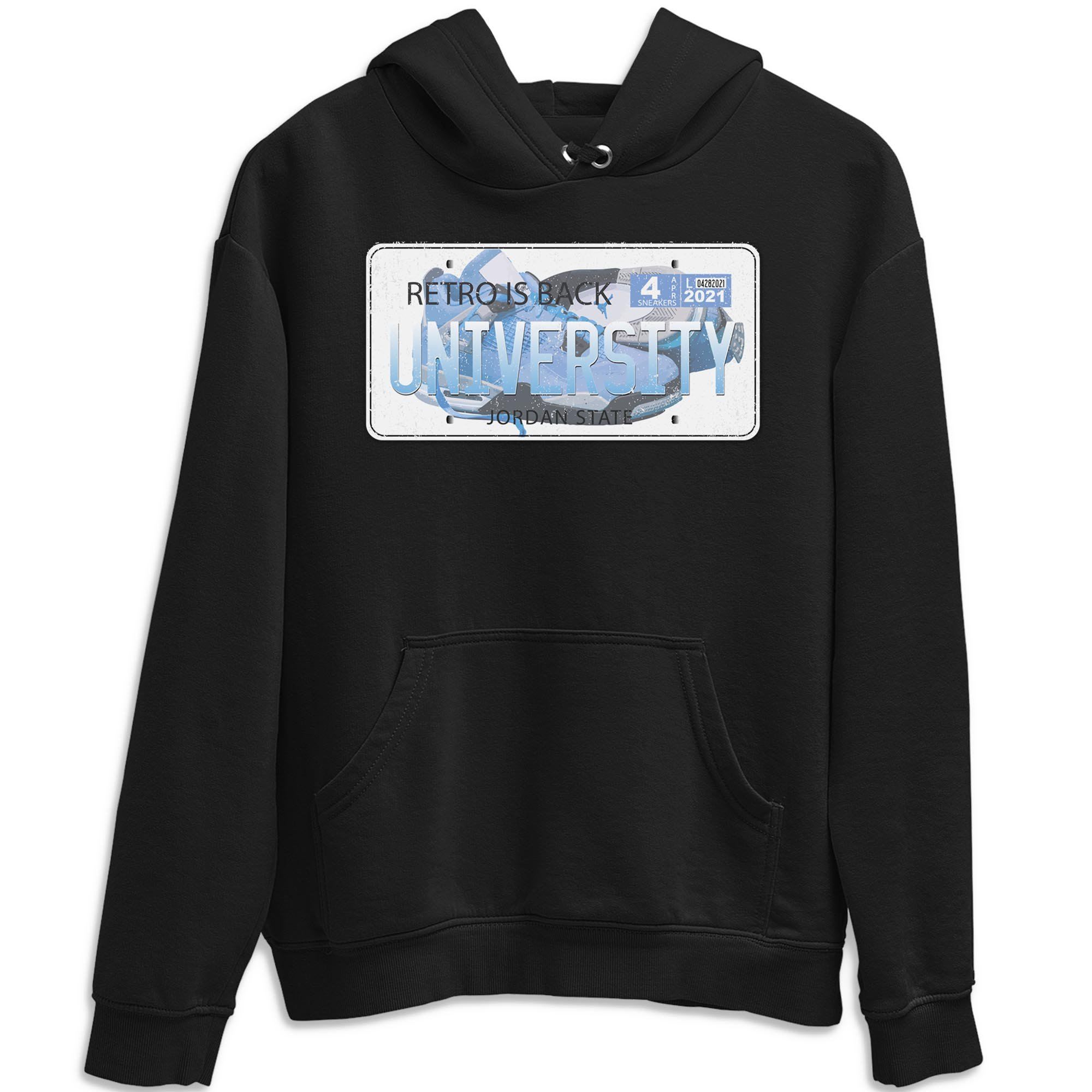 Jordan Plate Unisex Tops - Air Jordan 4 University Blue