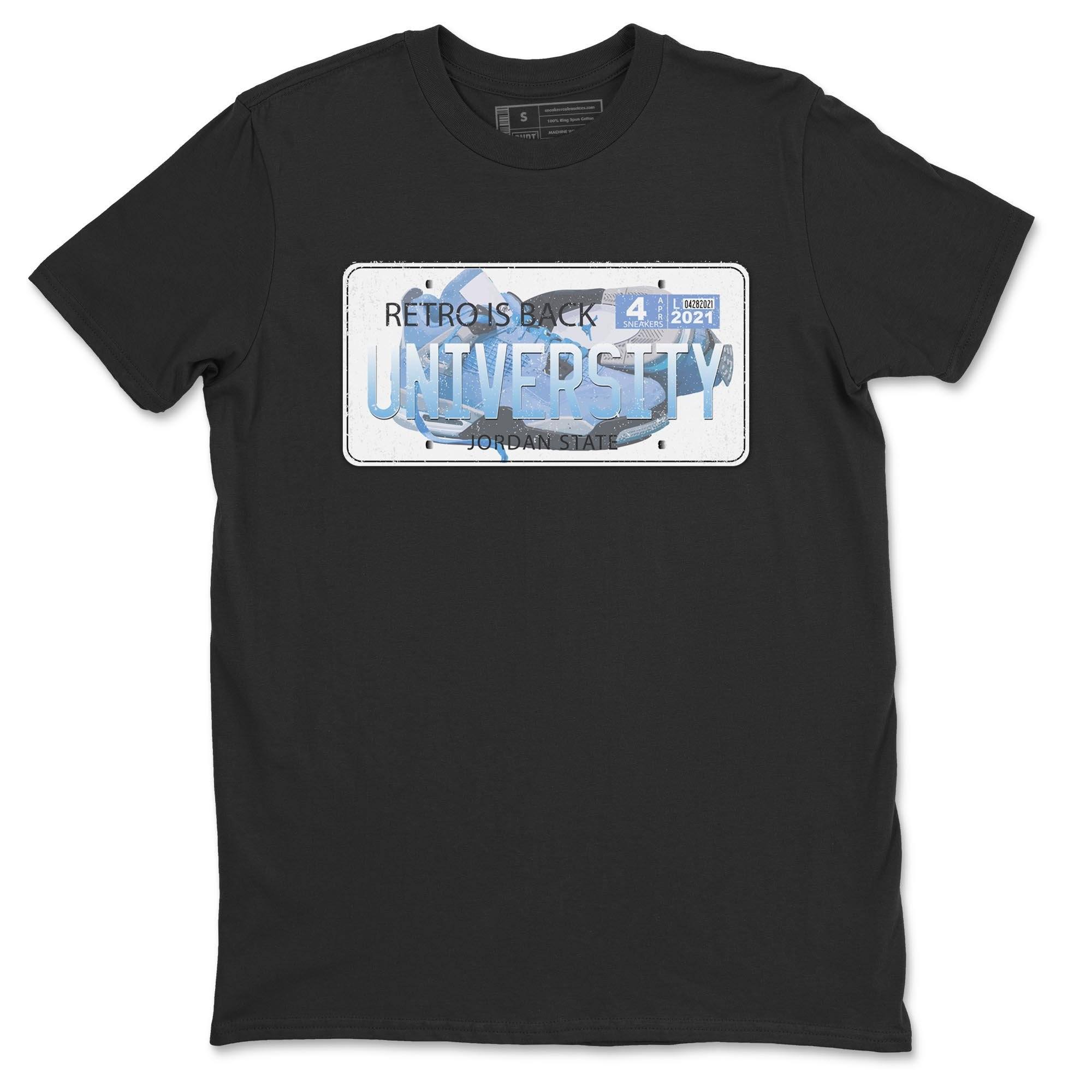 Jordan Plate Unisex Tops - Air Jordan 4 University Blue