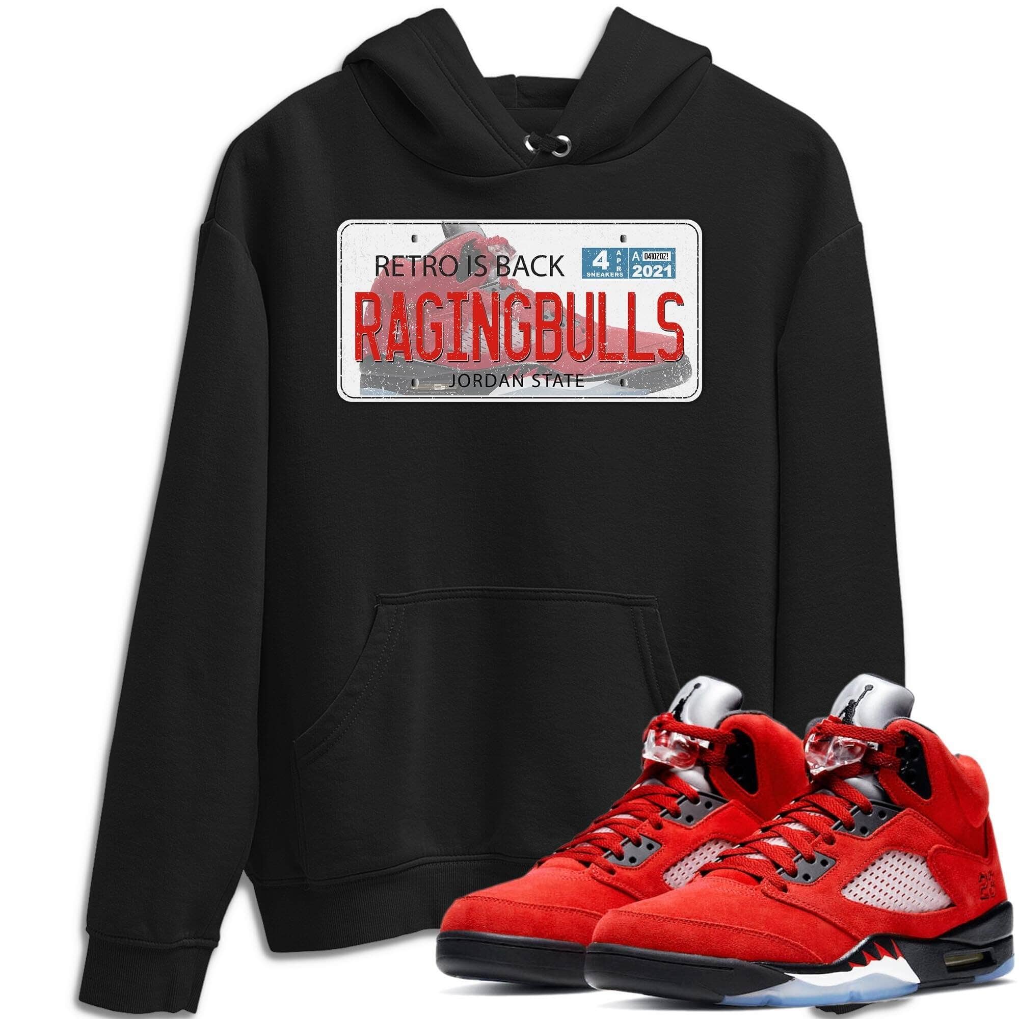Jordan Plate Unisex Tops - Air Jordan 5 Raging Bull