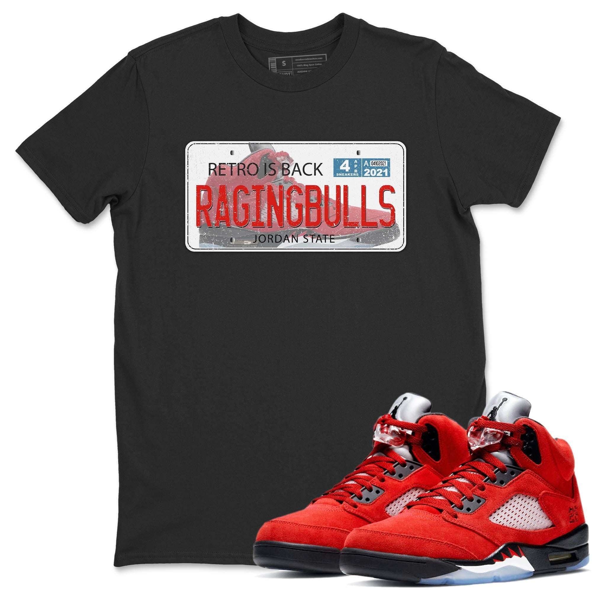 Jordan Plate Unisex Tops - Air Jordan 5 Raging Bull