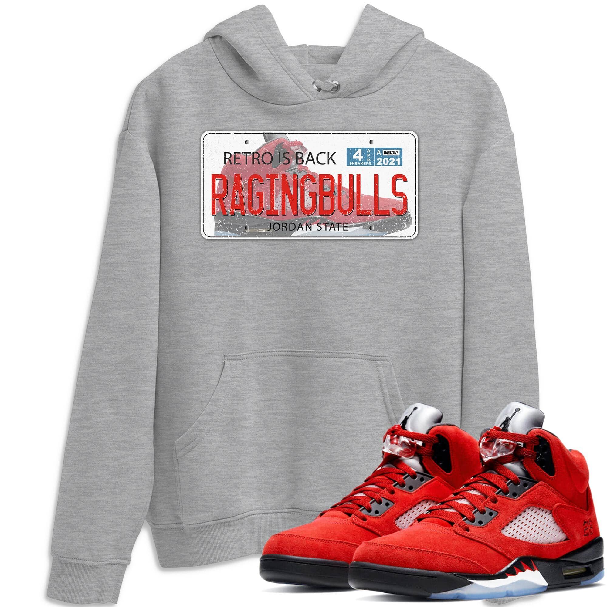 Jordan Plate Unisex Tops - Air Jordan 5 Raging Bull