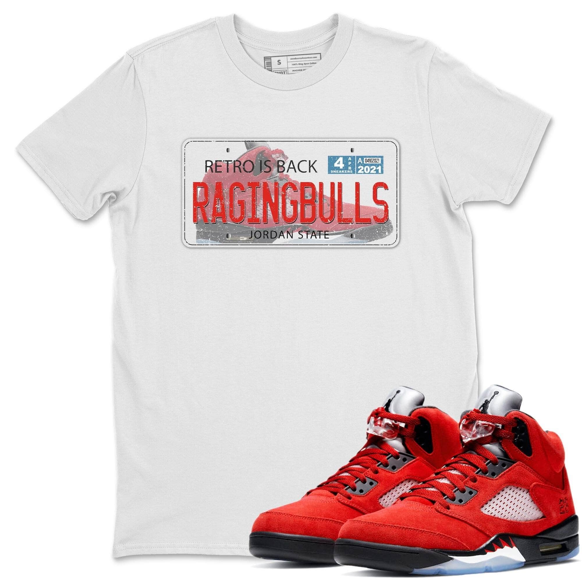 Jordan Plate Unisex Tops - Air Jordan 5 Raging Bull