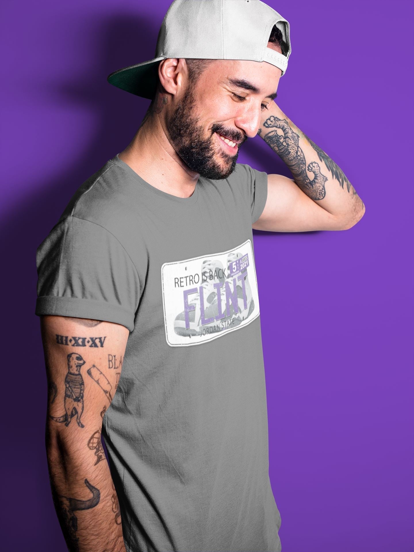 Jordan Plate Unisex Tops - Air Jordan 7 Flint