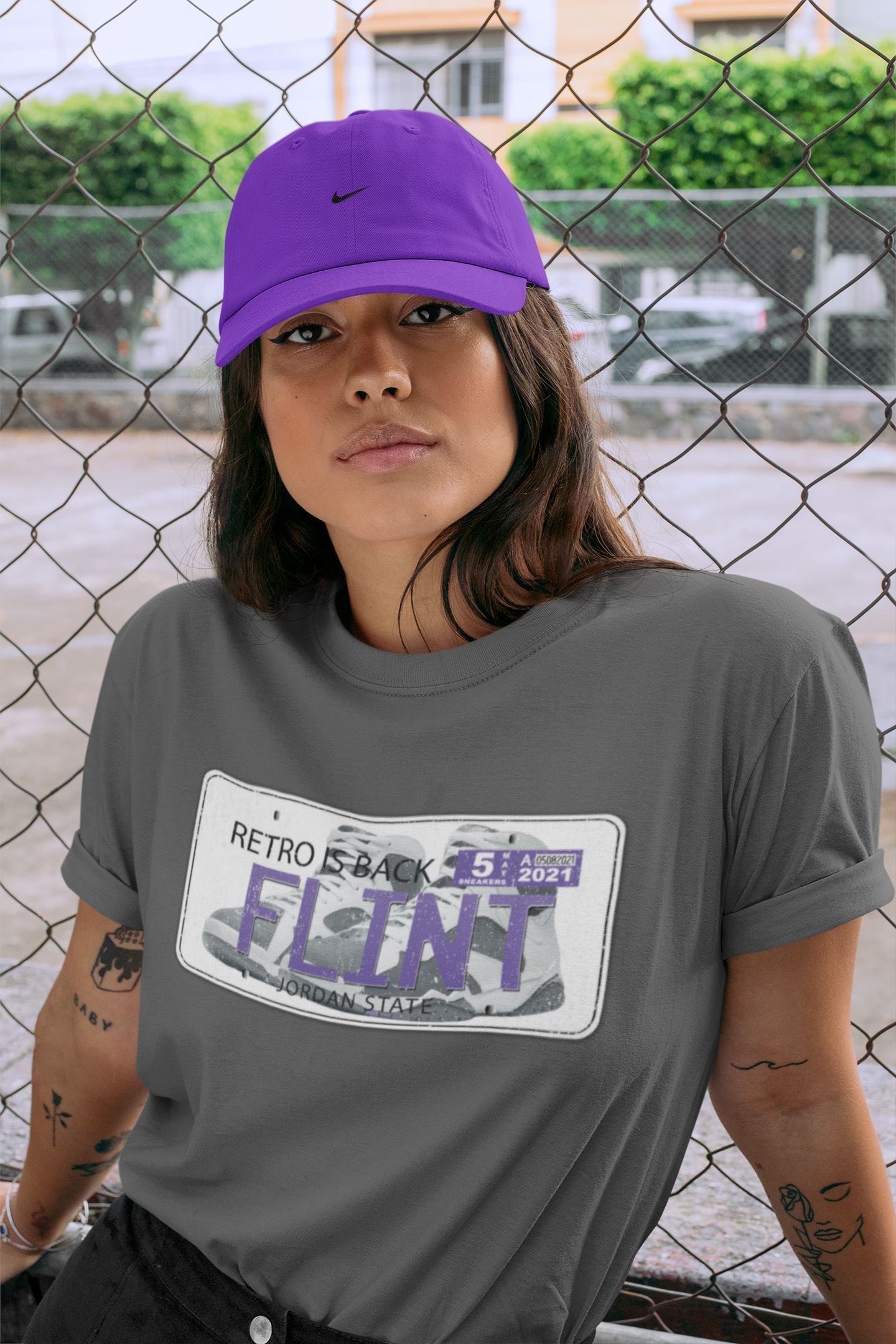 Jordan Plate Unisex Tops - Air Jordan 7 Flint