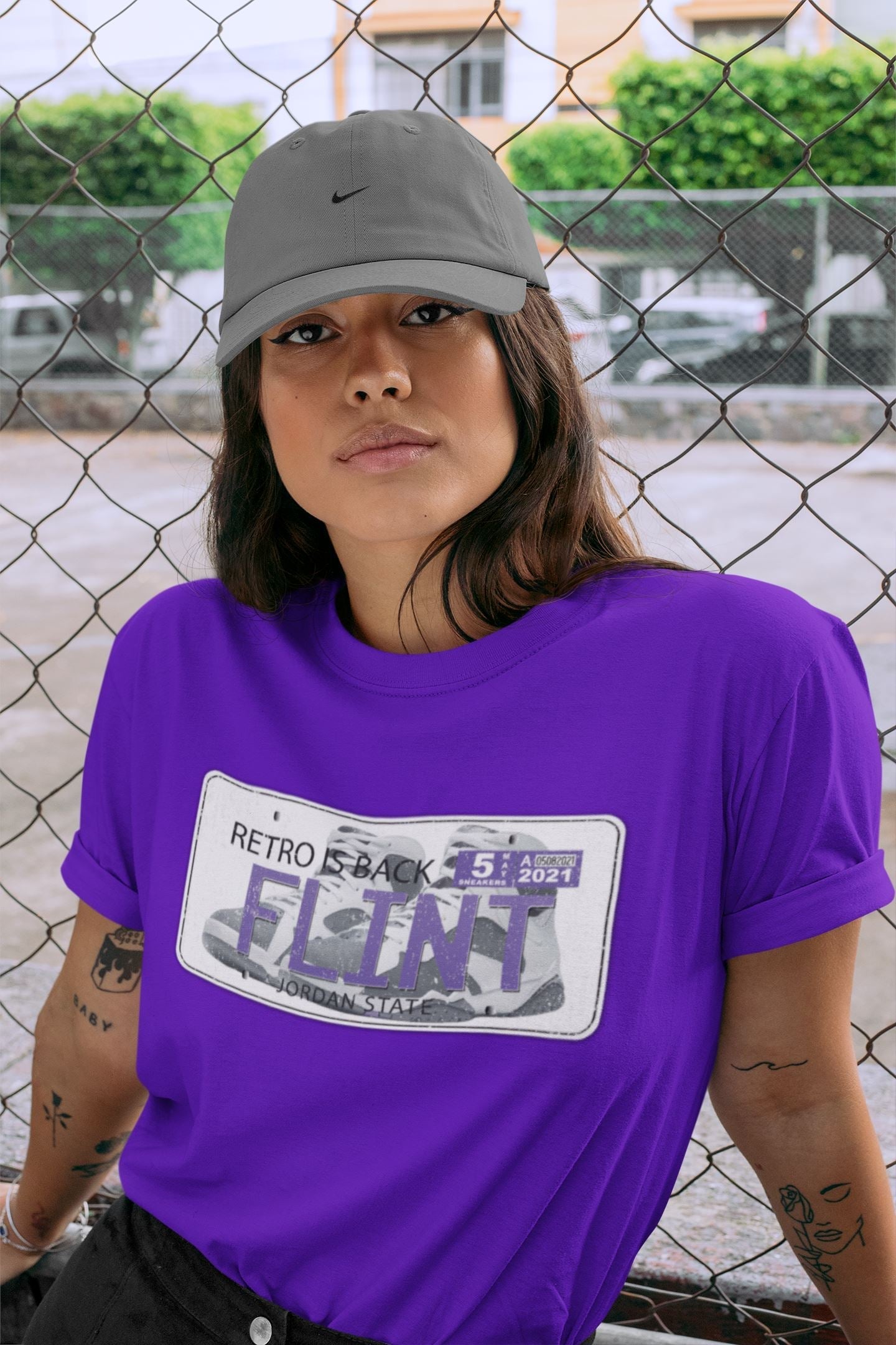 Jordan Plate Unisex Tops - Air Jordan 7 Flint