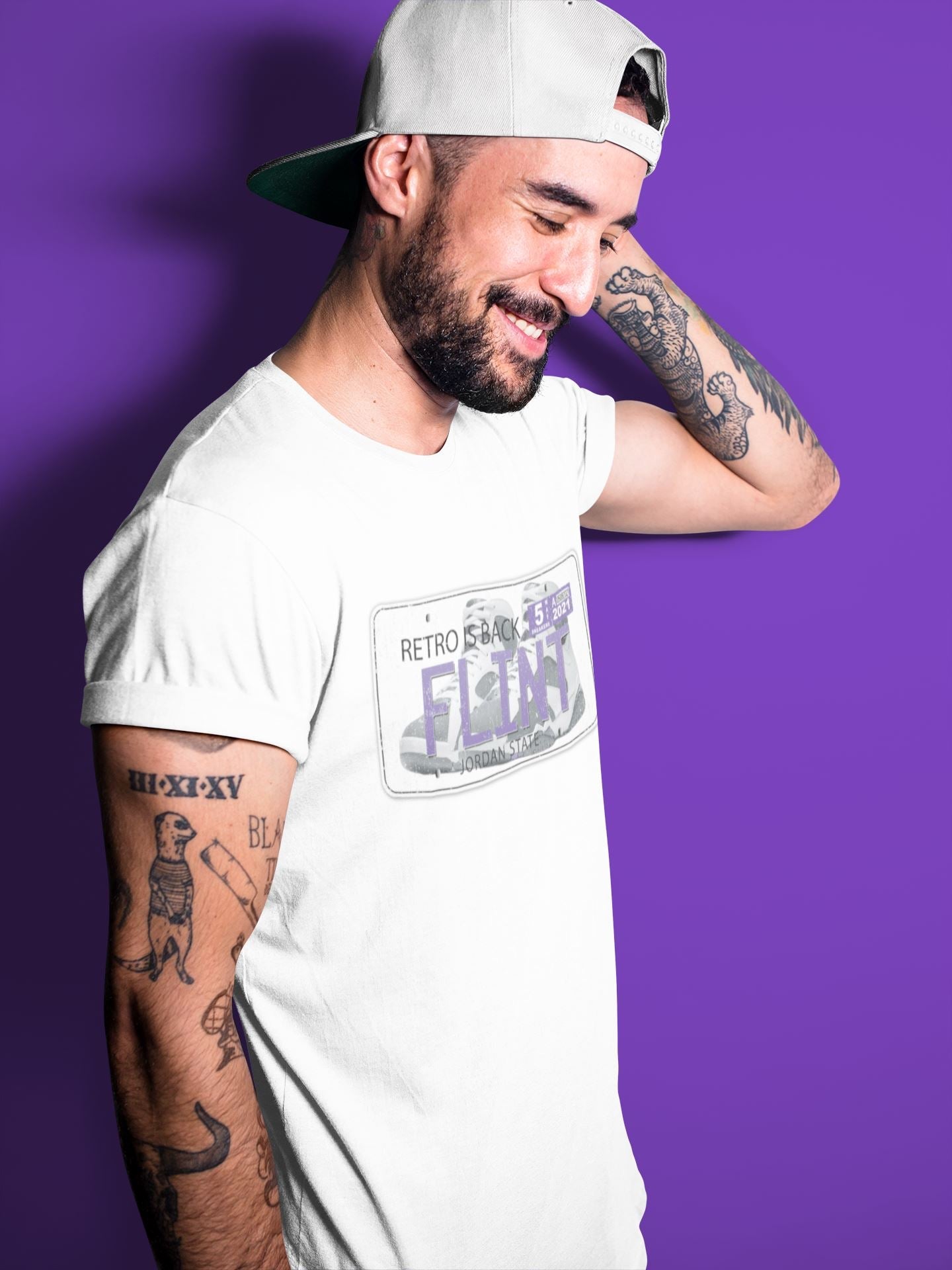 Jordan Plate Unisex Tops - Air Jordan 7 Flint